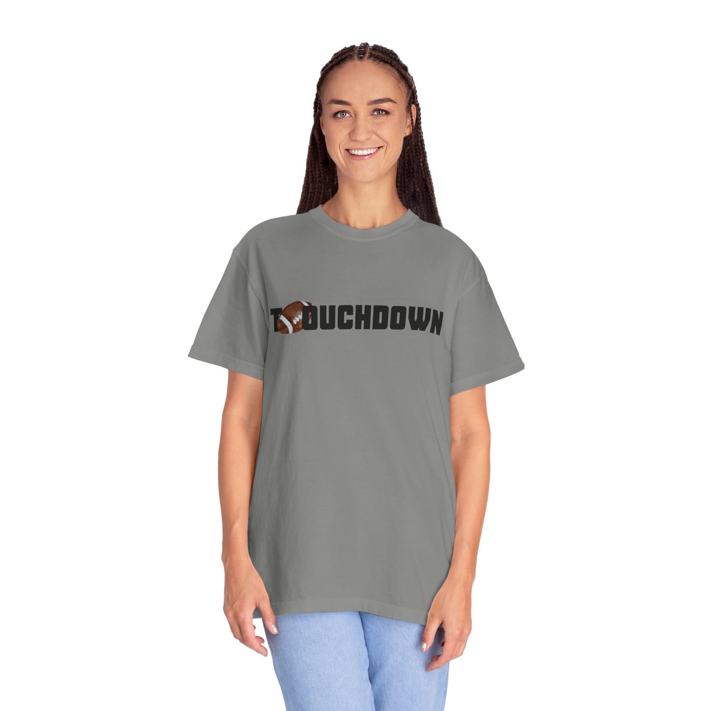 Touchdown Unisex Garment-Dyed T-shirt - Perfect for Game Day, Gifts, Sports Events, Casual Wear, and Football Lovers