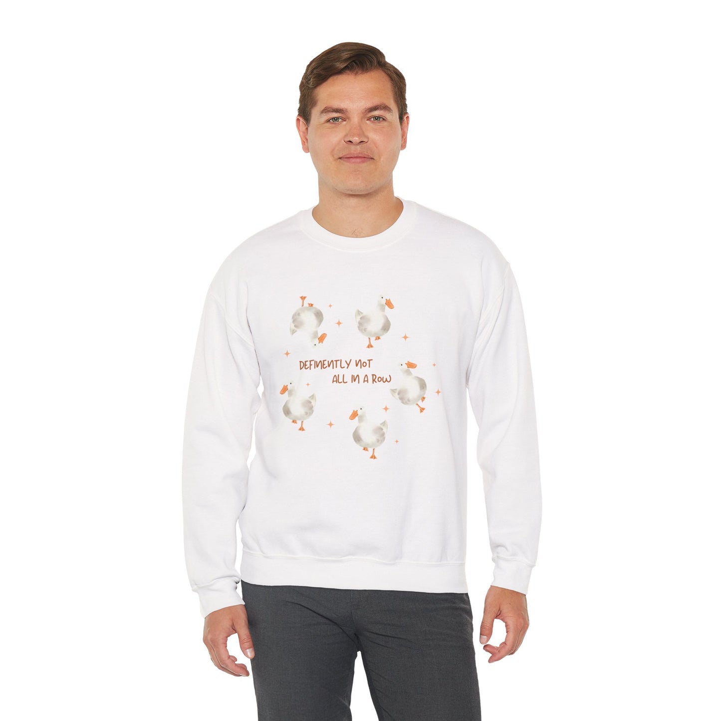 Definitively Not All in A Row Unisex Crewneck Sweatshirt