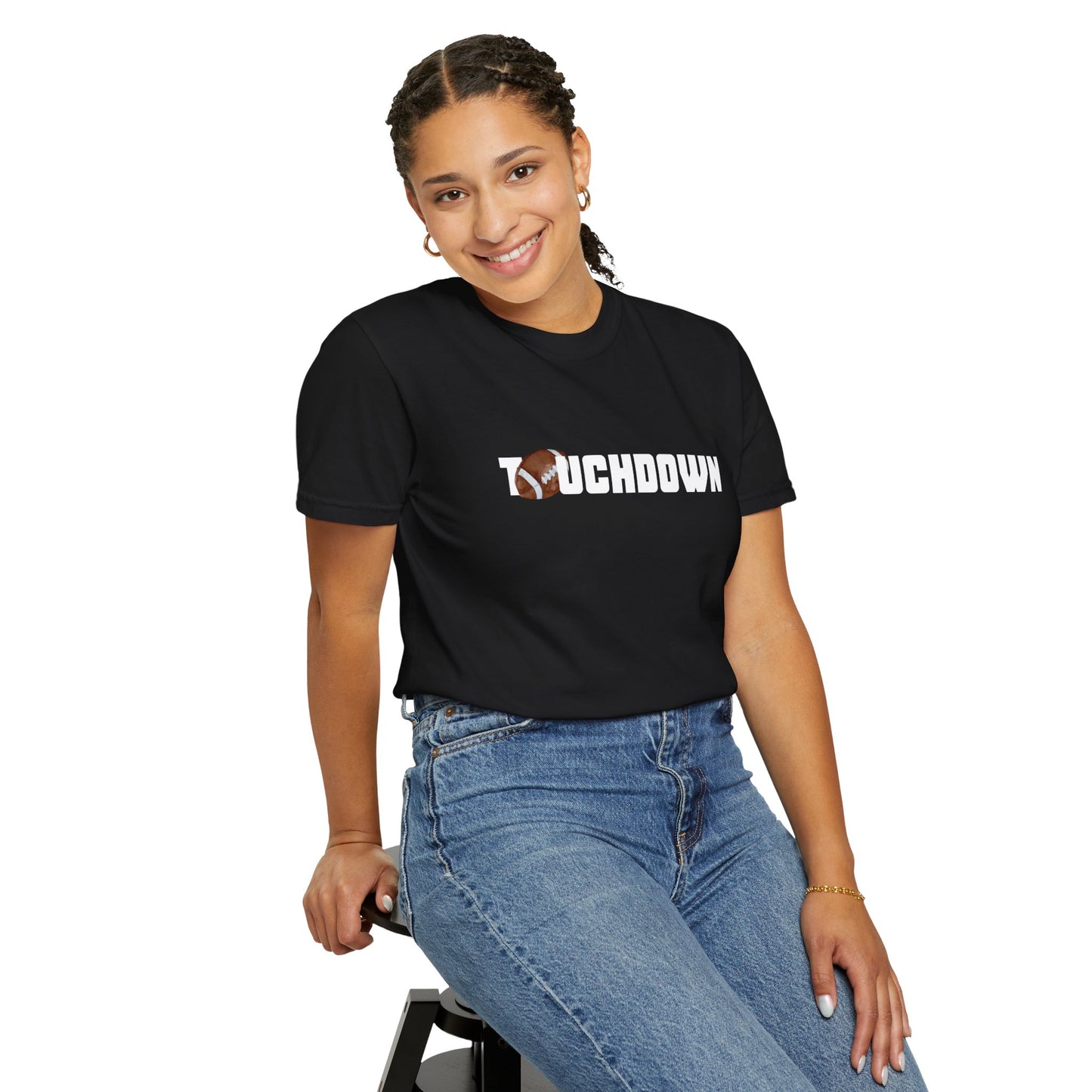 Touchdown Unisex Garment-Dyed T-shirt - Perfect for Game Day, Gifts, Sports Events, Casual Wear, and Football Lovers