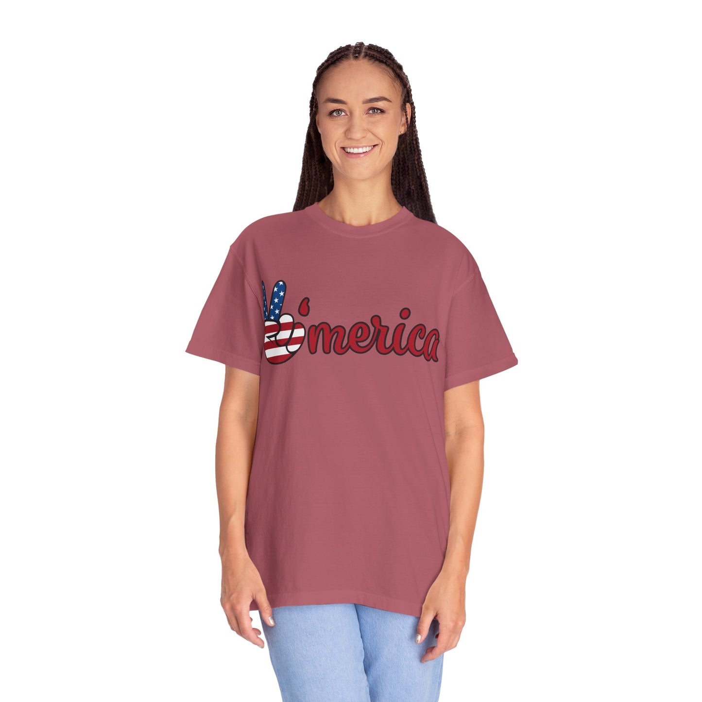 America Peace Unisex Tee - Patriotic Graphic T-Shirt