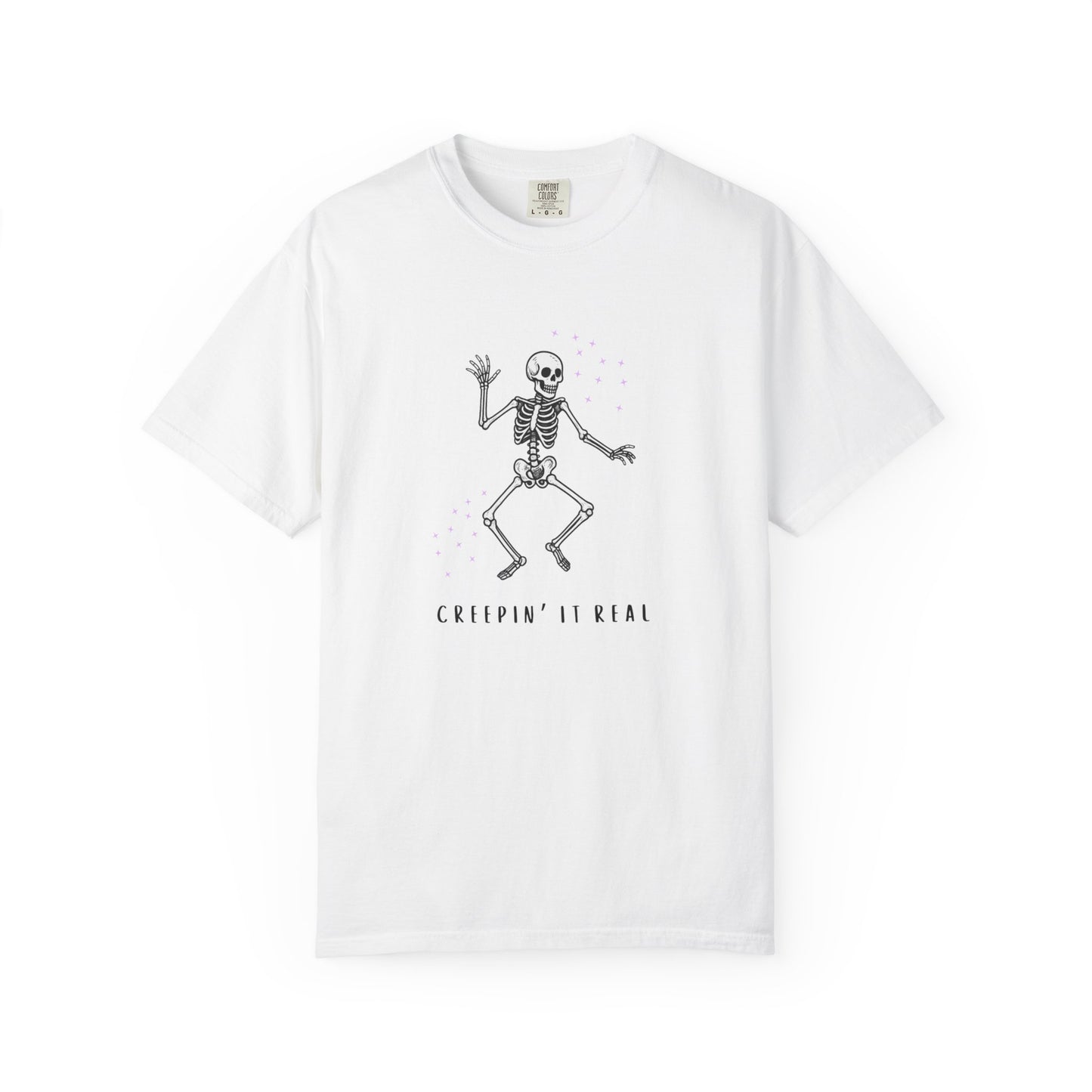 Creepy Cool Skeleton T-Shirt, Unisex Tee for Halloween, Fun Graphic Shirt, Casual Wear, Halloween Costume, Gift Idea