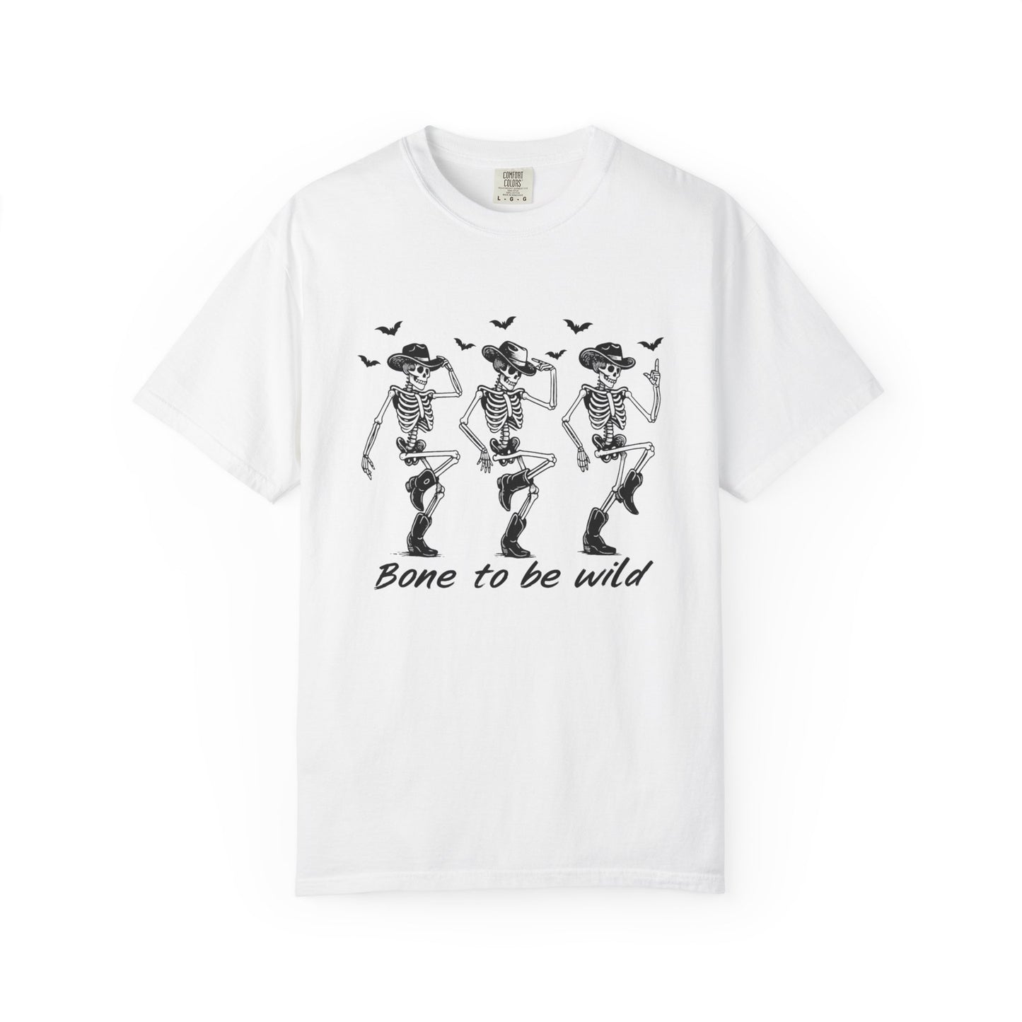 Bone to Be Wild Skeleton T-Shirt, Unisex Halloween Tee, Fun Graphic Shirt, Festive Casual Wear, Gift for Party Lovers