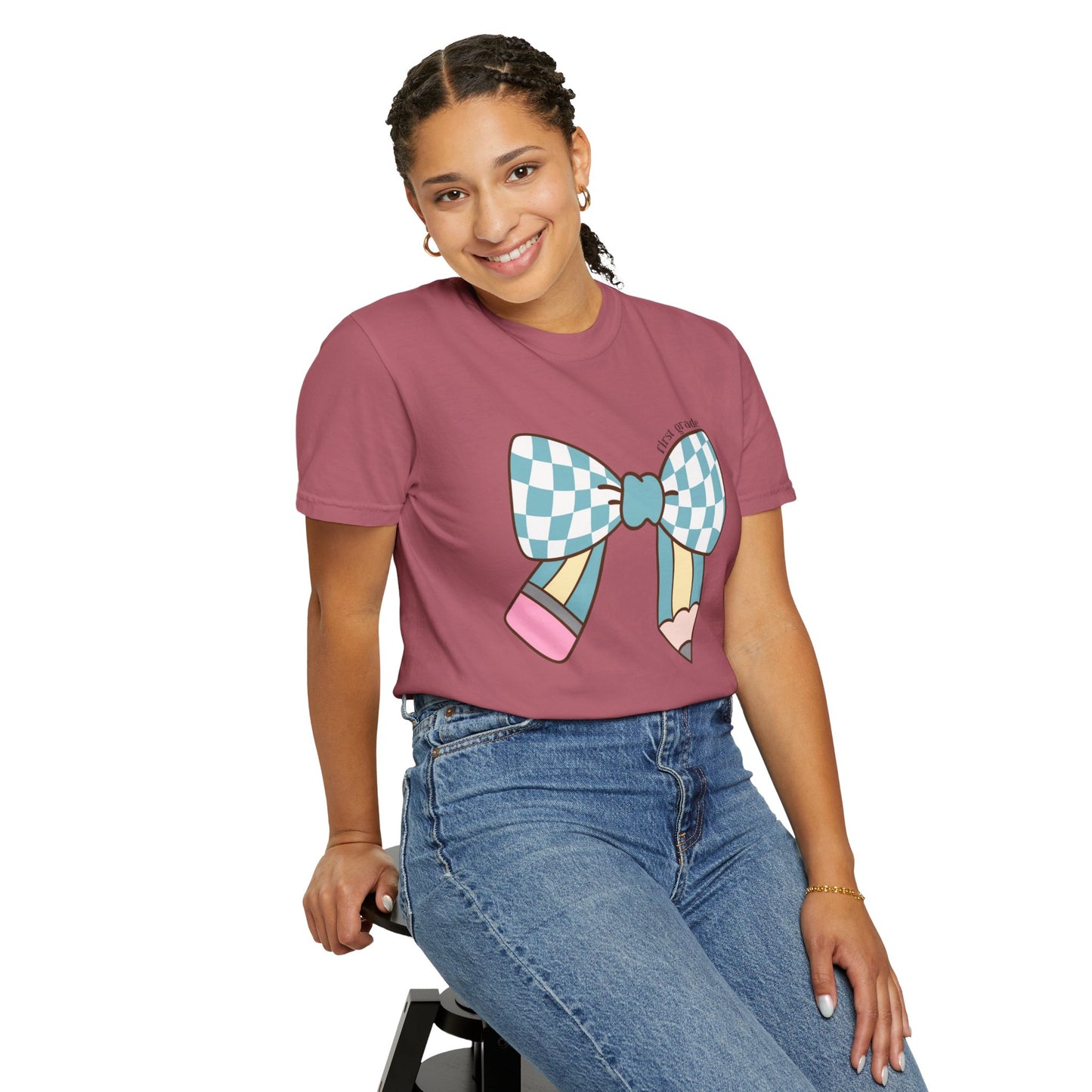 Teacher Graphic T-Shirt - 1st Grade Theme