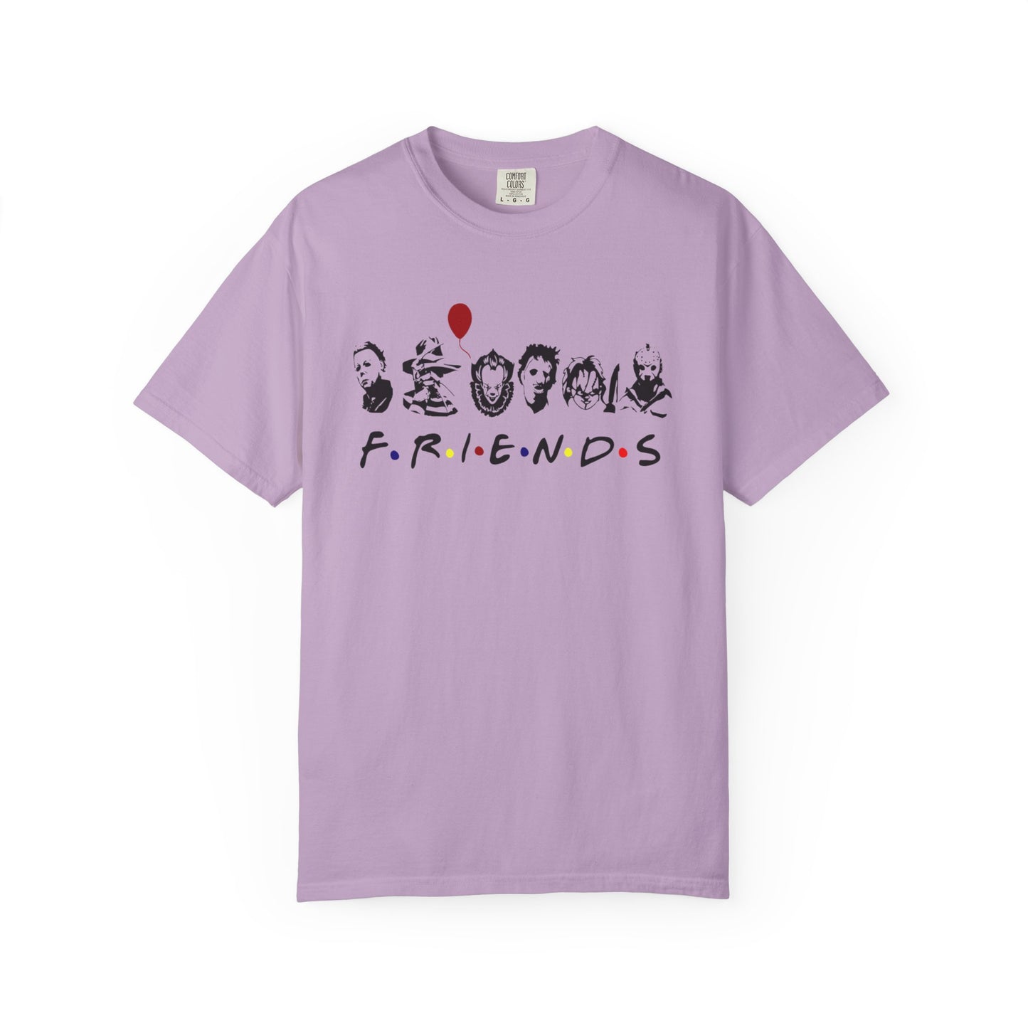Friends-Inspired Garment-Dyed T-Shirt, Casual Tee, Gift for Fans, Retro Style Shirt, Everyday Wear, Unisex Apparel
