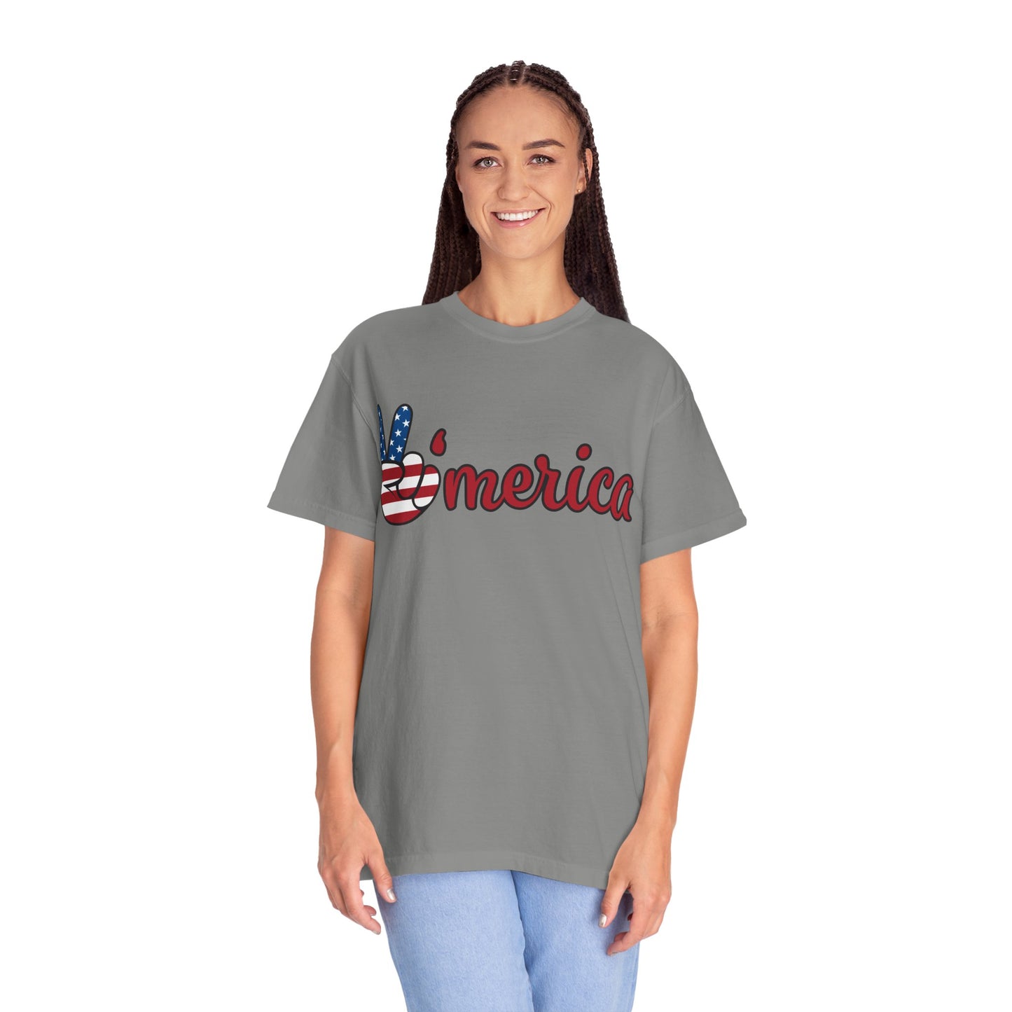 America Peace Unisex Tee - Patriotic Graphic T-Shirt