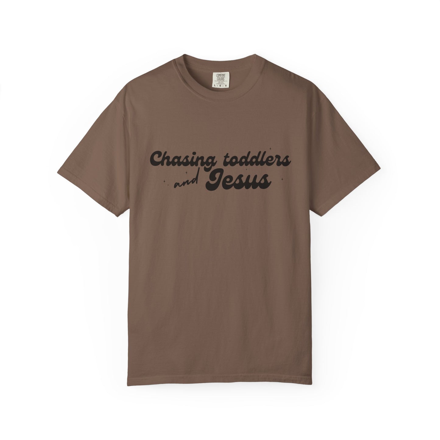 Chasing Toddlers and Jesus T-Shirt, Vintage Mommy Tee, Faith-Based Apparel, Gift for Parents, Church Activities, Casual Wear