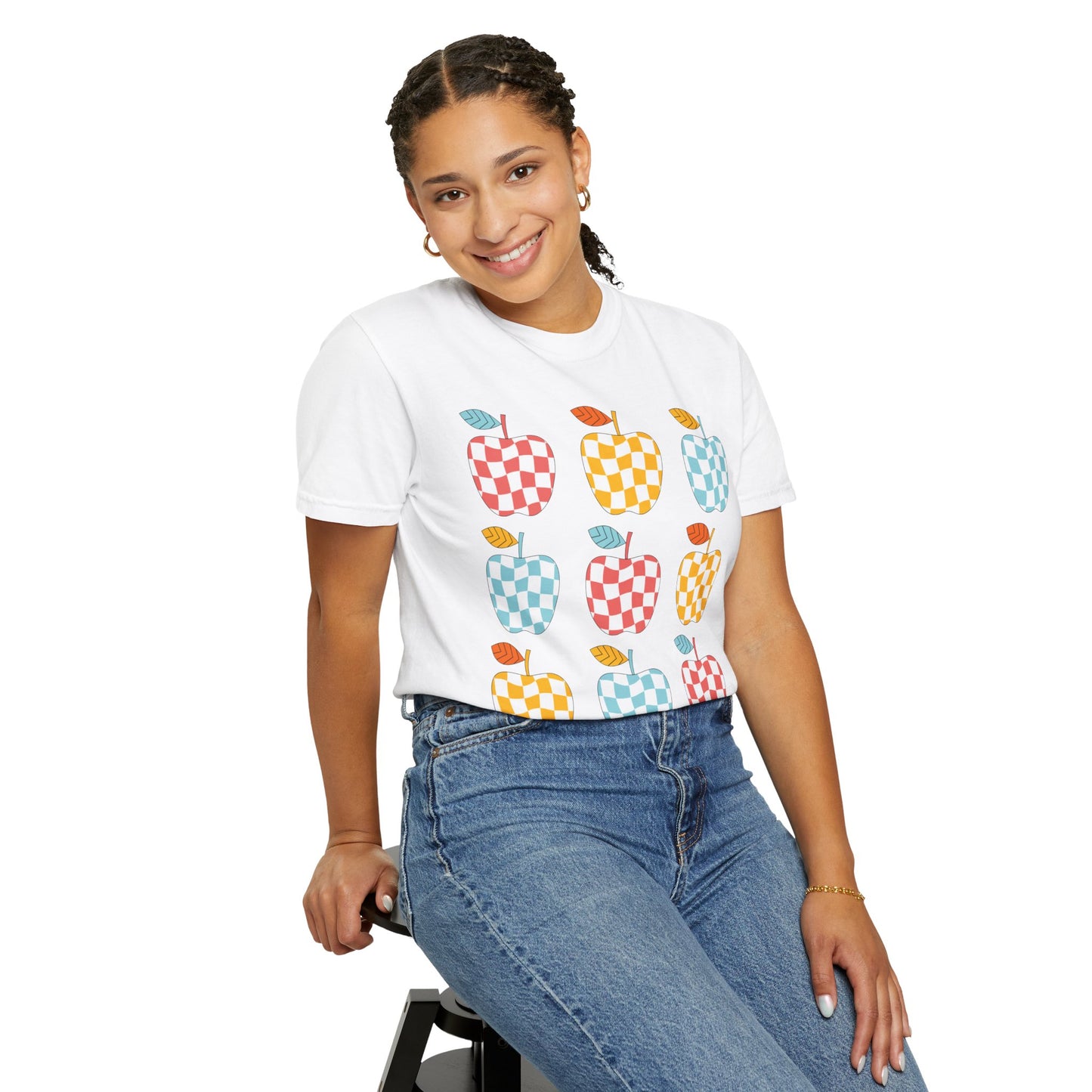 Teacher Funky Colorful Apples T-Shirt