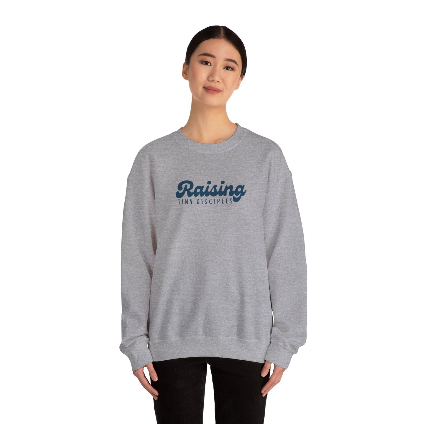 Inspirational Parenting Sweatshirt, Raising Tiny Disciples, Family Gathering Gift