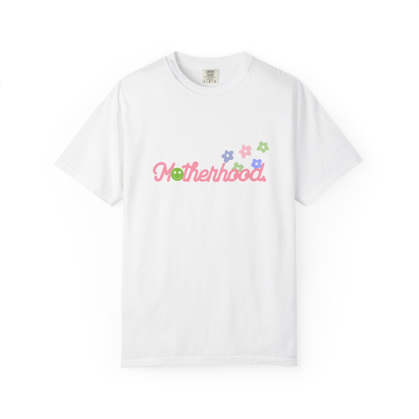 Colorful Motherhood Graphic T-Shirt | Cute Mommy Shirt, Gift for New Moms, Family Party Top, Spring Apparel, Baby Shower Gift