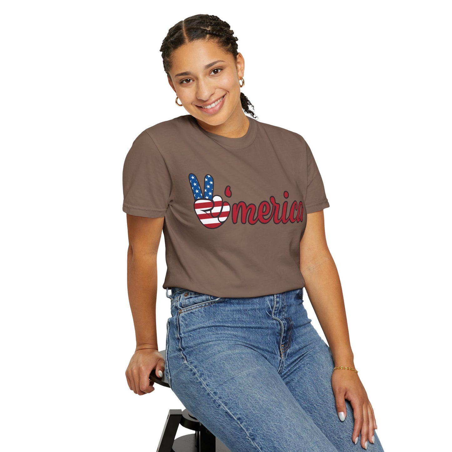 America Peace Unisex Tee - Patriotic Graphic T-Shirt
