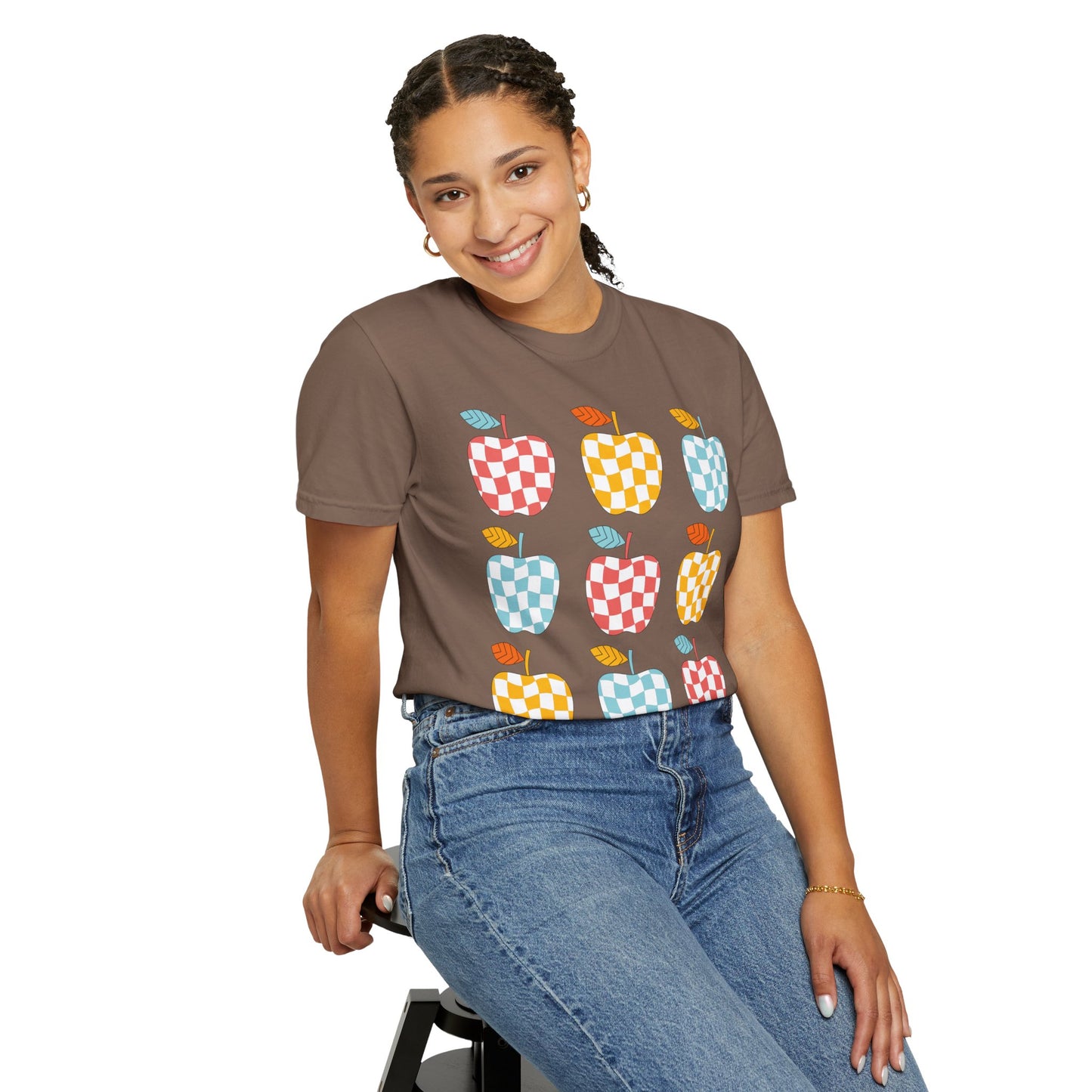 Teacher Funky Colorful Apples T-Shirt