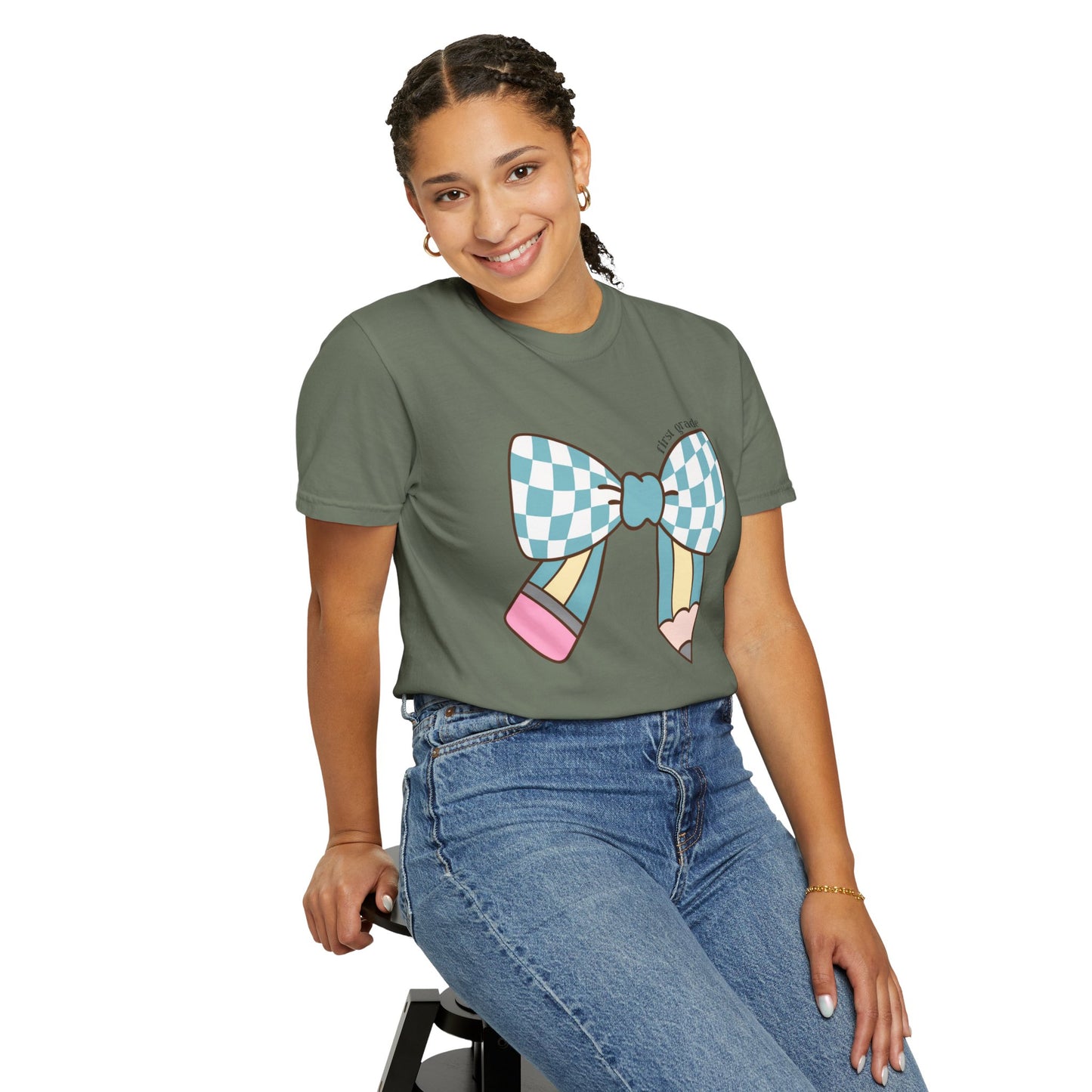 Teacher Graphic T-Shirt - 1st Grade Theme