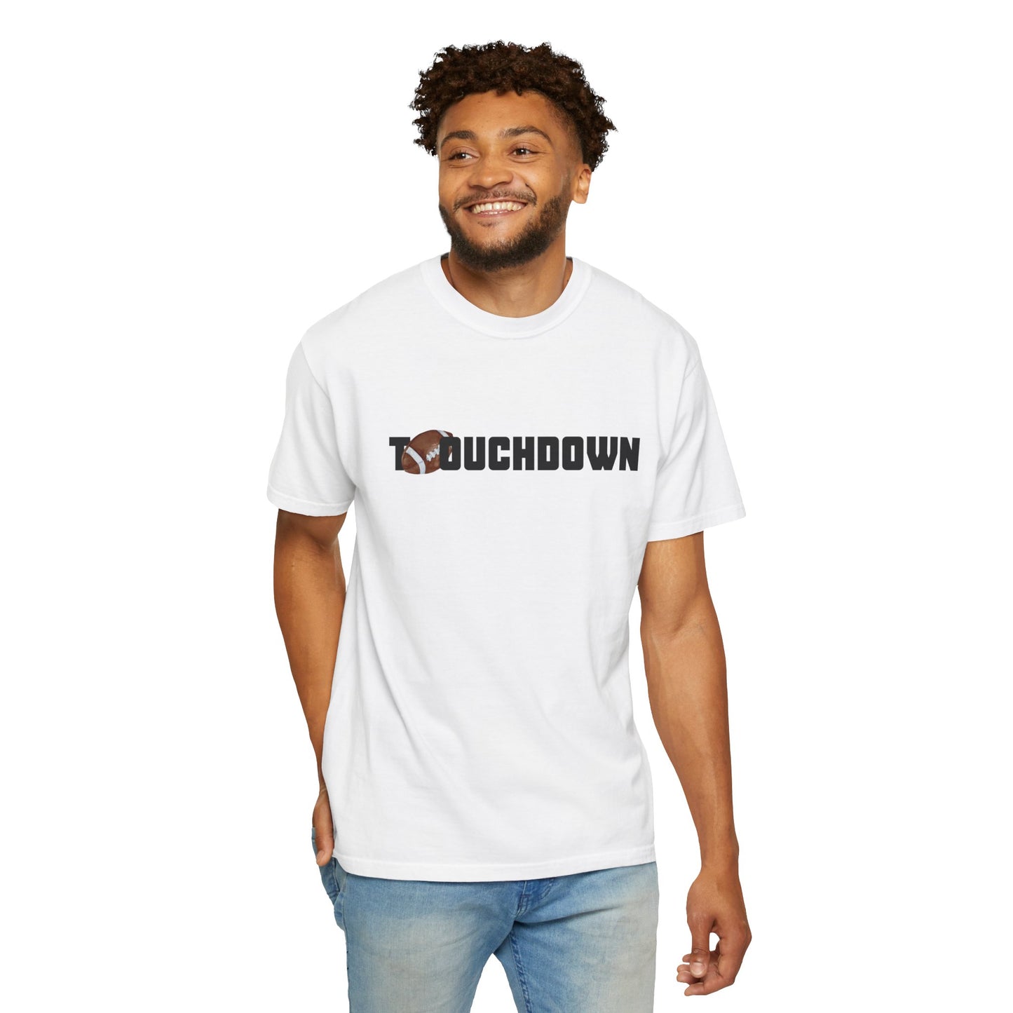 Touchdown Unisex Garment-Dyed T-shirt - Perfect for Game Day, Gifts, Sports Events, Casual Wear, and Football Lovers