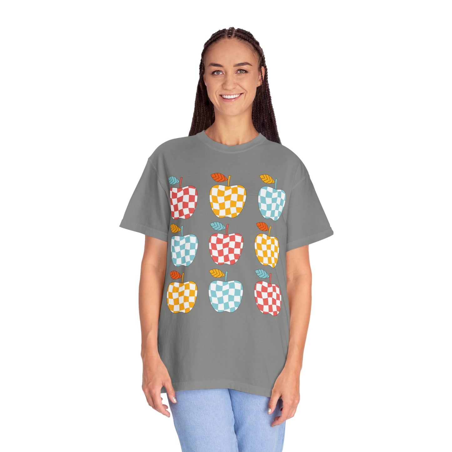 Teacher Funky Colorful Apples T-Shirt