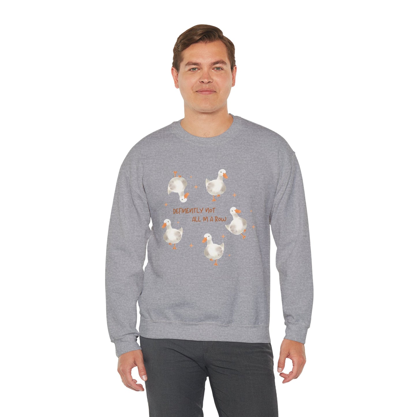Definitively Not All in A Row Unisex Crewneck Sweatshirt