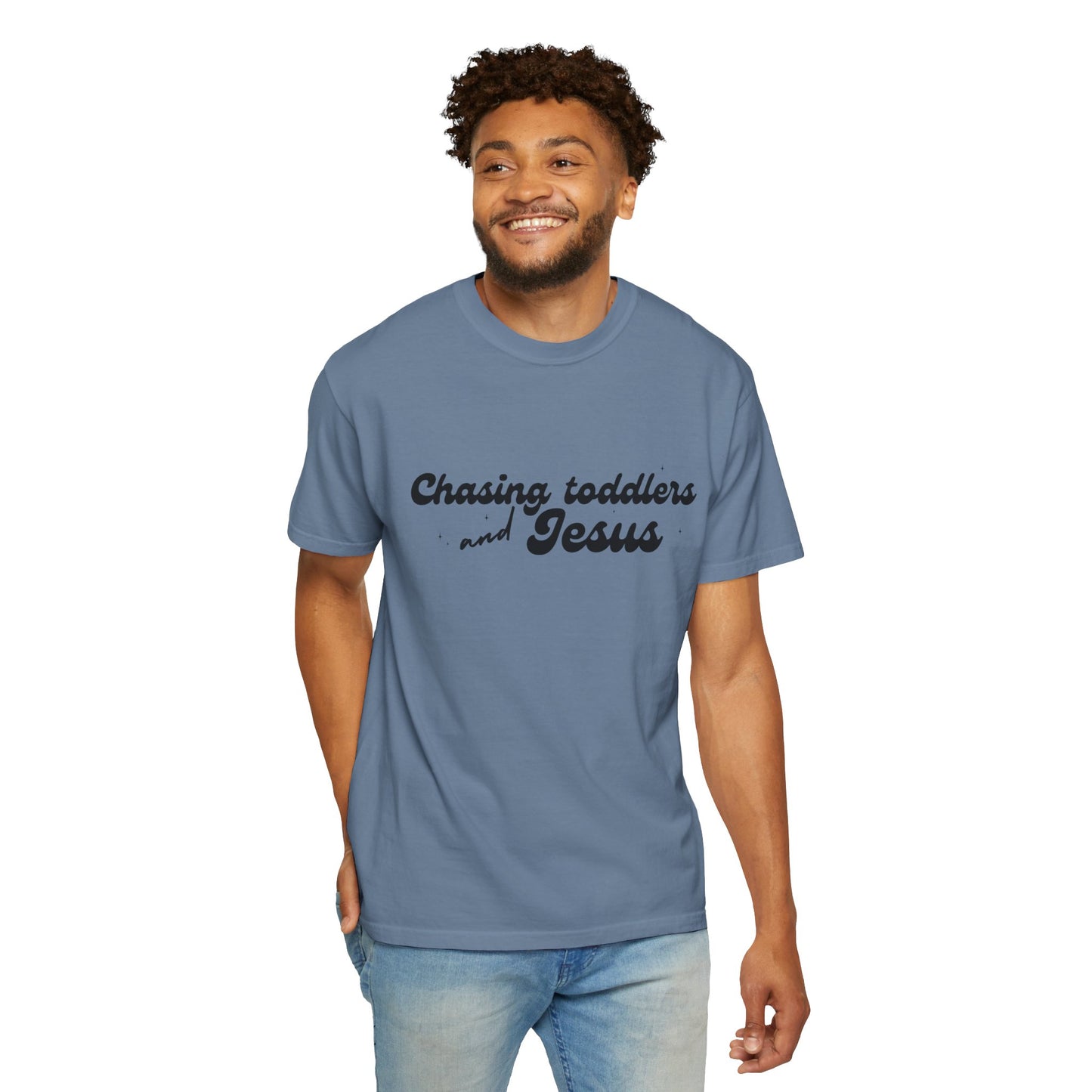 Chasing Toddlers and Jesus T-Shirt, Vintage Mommy Tee, Faith-Based Apparel, Gift for Parents, Church Activities, Casual Wear