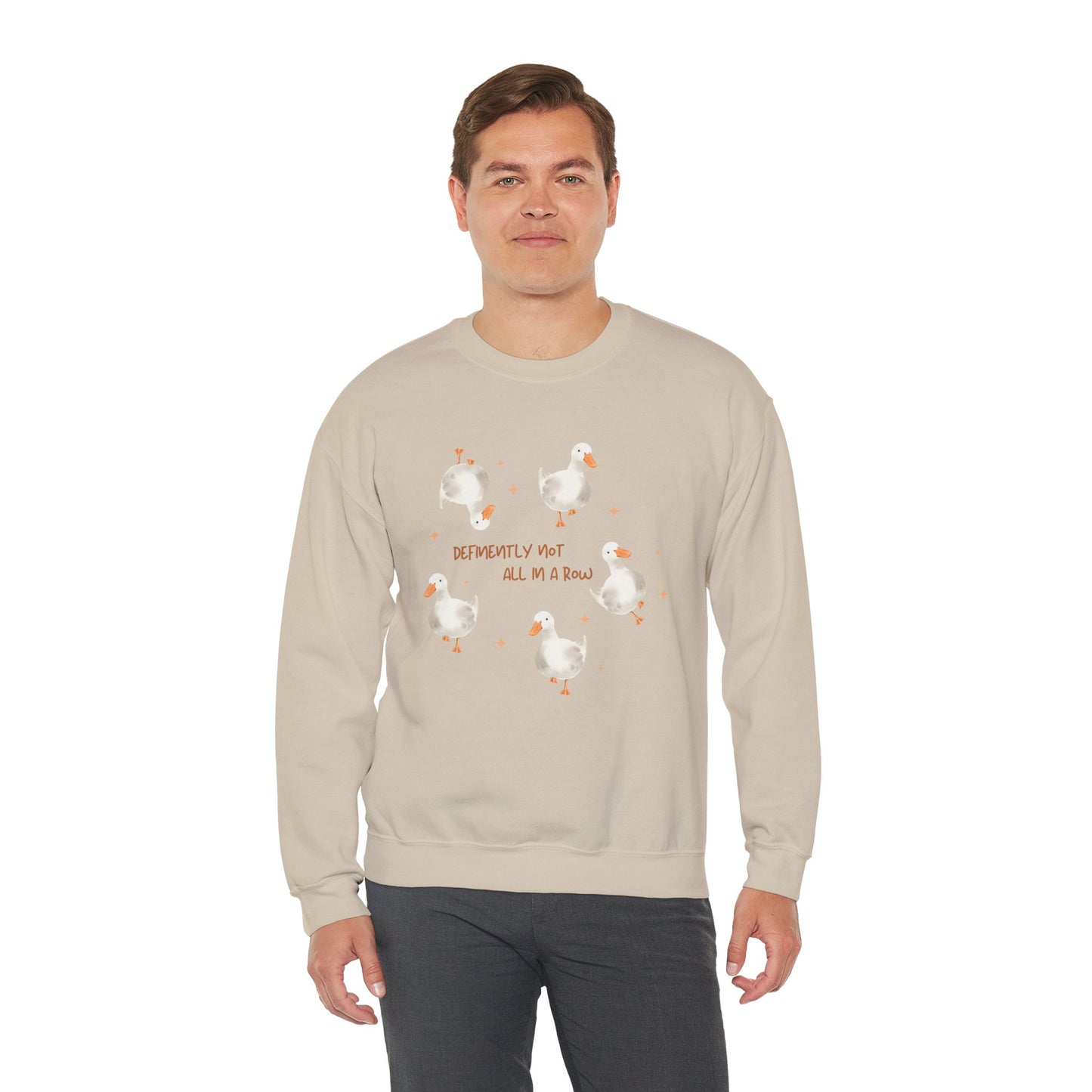 Definitively Not All in A Row Unisex Crewneck Sweatshirt