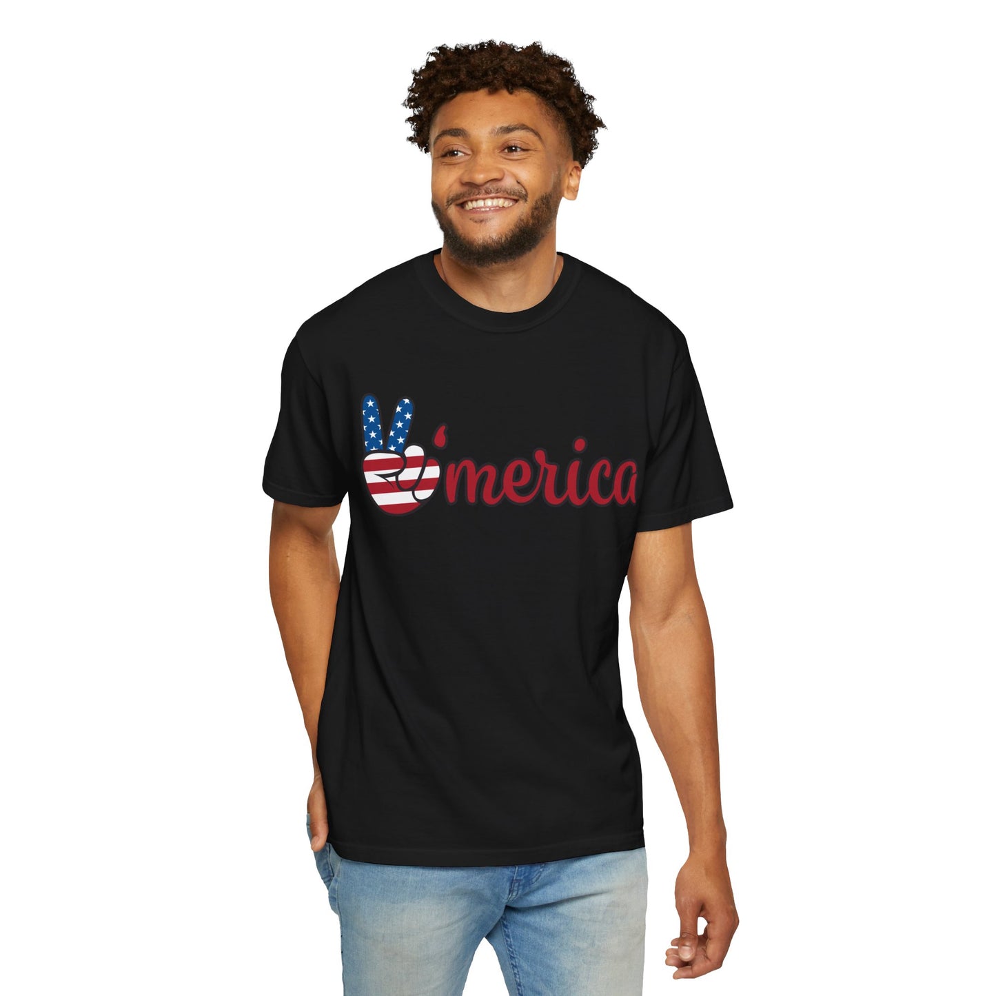 America Peace Unisex Tee - Patriotic Graphic T-Shirt