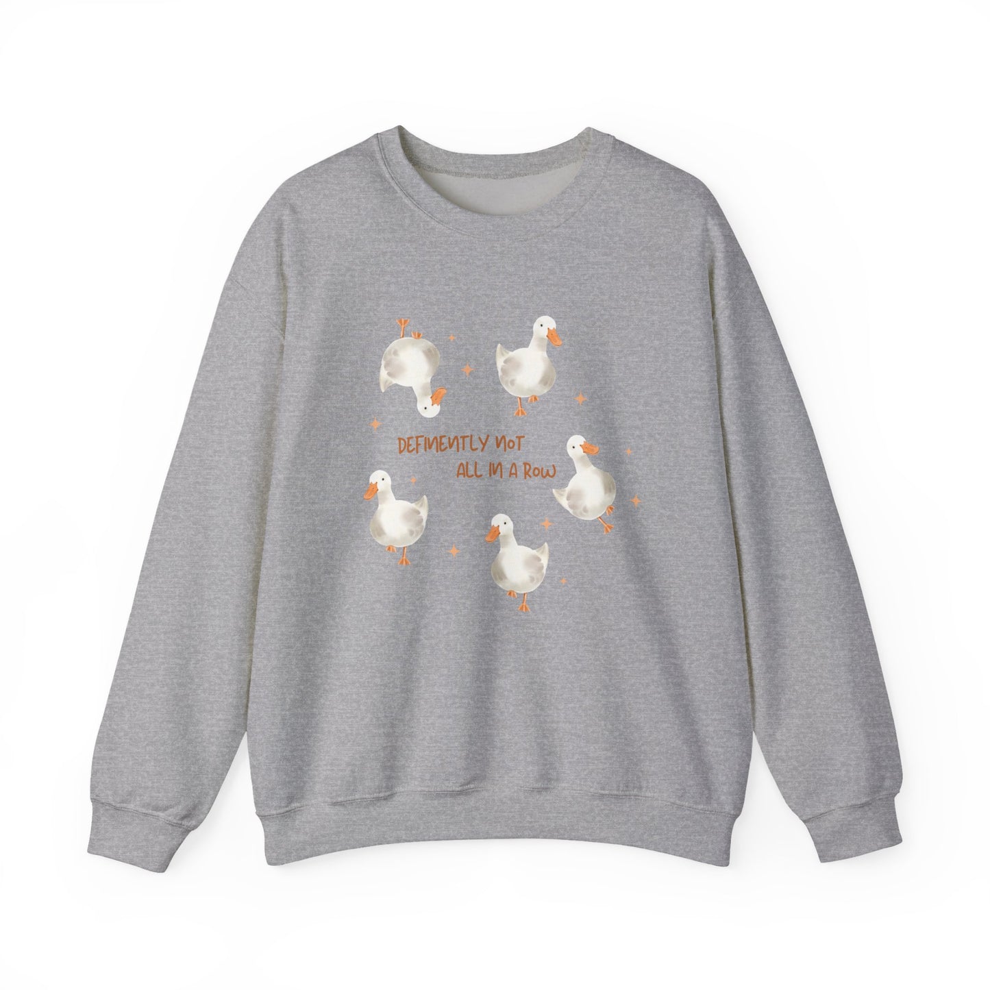 Definitively Not All in A Row Unisex Crewneck Sweatshirt
