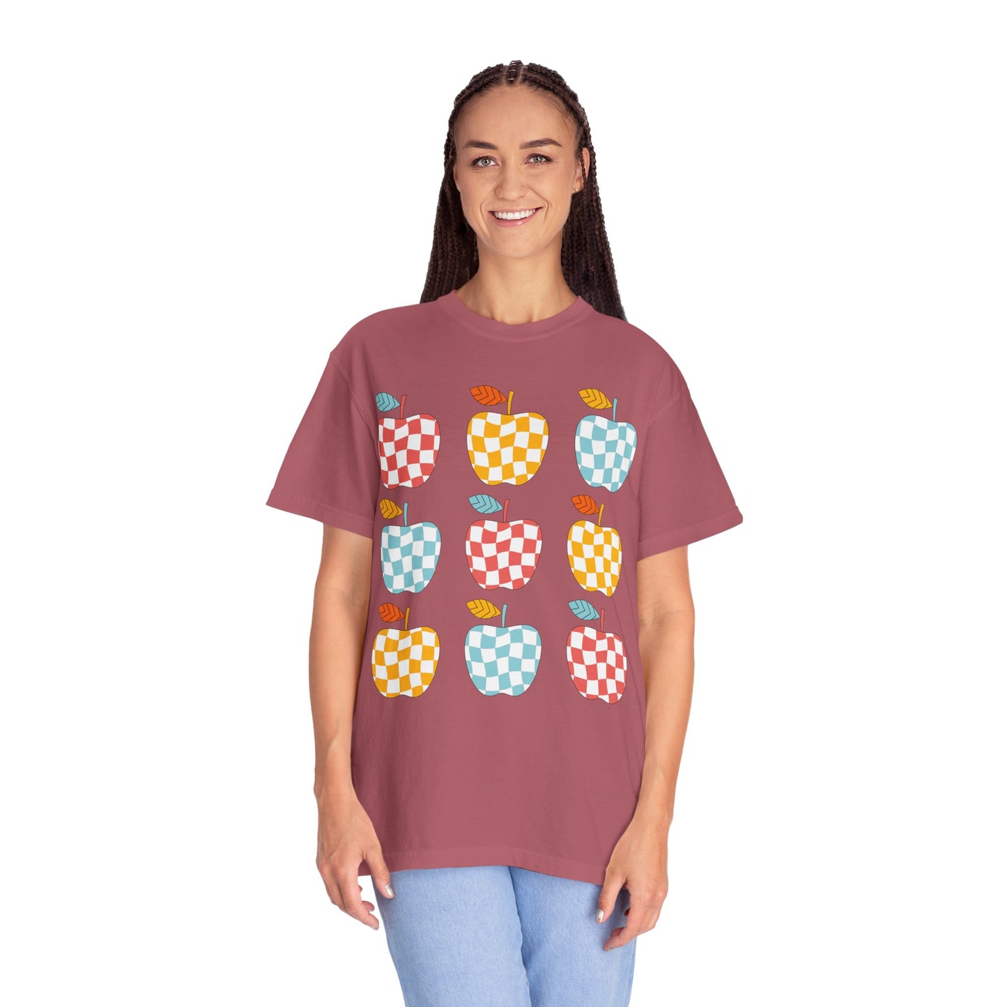Teacher Funky Colorful Apples T-Shirt