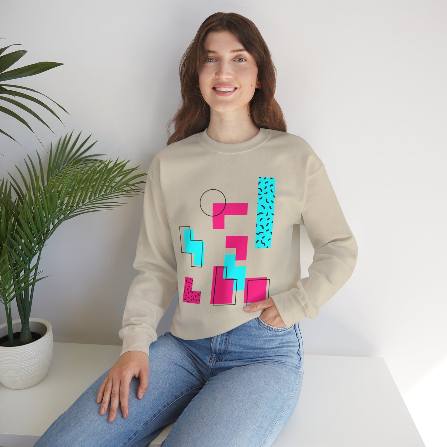 Geometric Pop Art Sweatshirt - Unisex Heavy Blend™