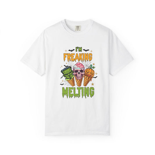 Halloween Ice Cream T-Shirt | I'm Freaking Melting | Fun Graphic Tee, Spooky Apparel, Unisex Shirt, Fall Fashion, Trick-or-Treat Shirt, Party Outfit