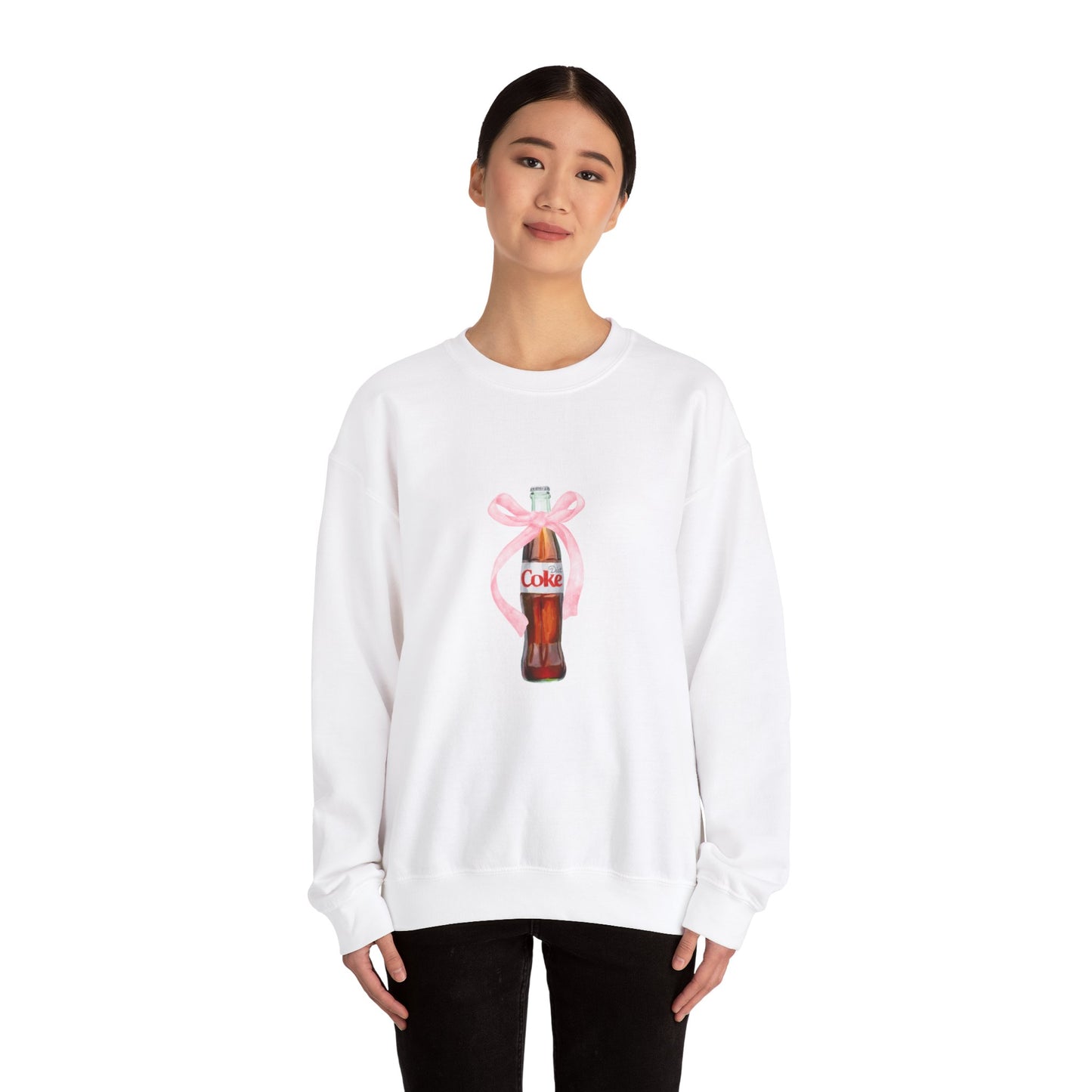 Diet Coke Ribbon Unisex Crewneck Sweatshirt - Cozy Vintage Soda Style