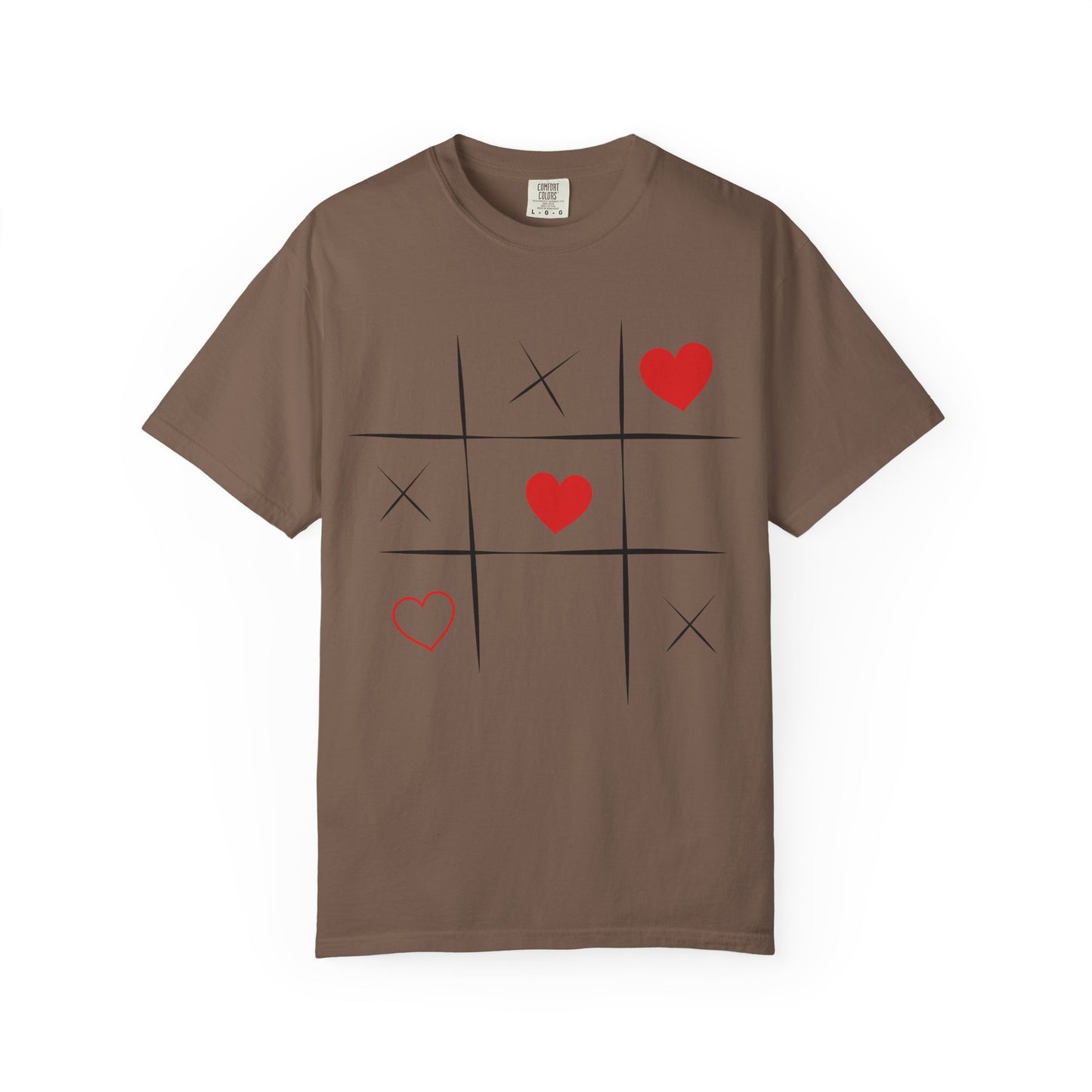 Love Game Tic Tac Toe Hearts T-Shirt