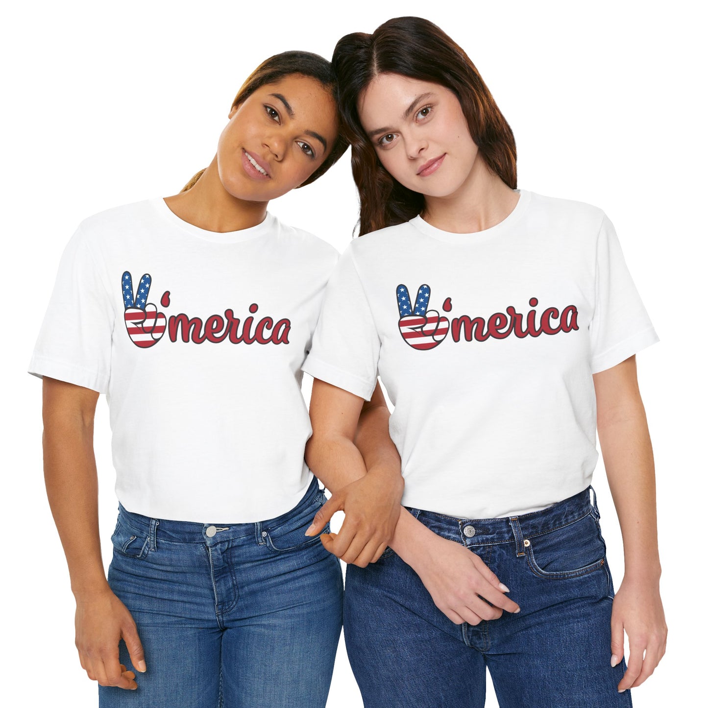 America Peace Unisex Tee - Patriotic Graphic T-Shirt