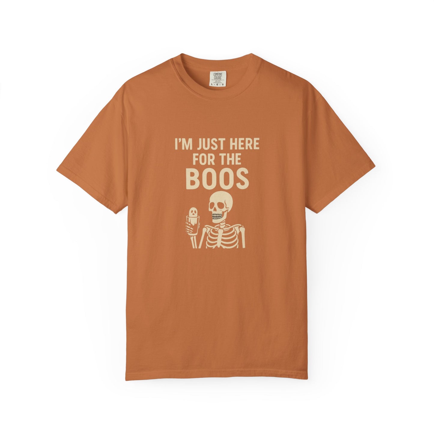 Skeleton Unisex T-shirt - I'm Just Here for the Boos, Halloween