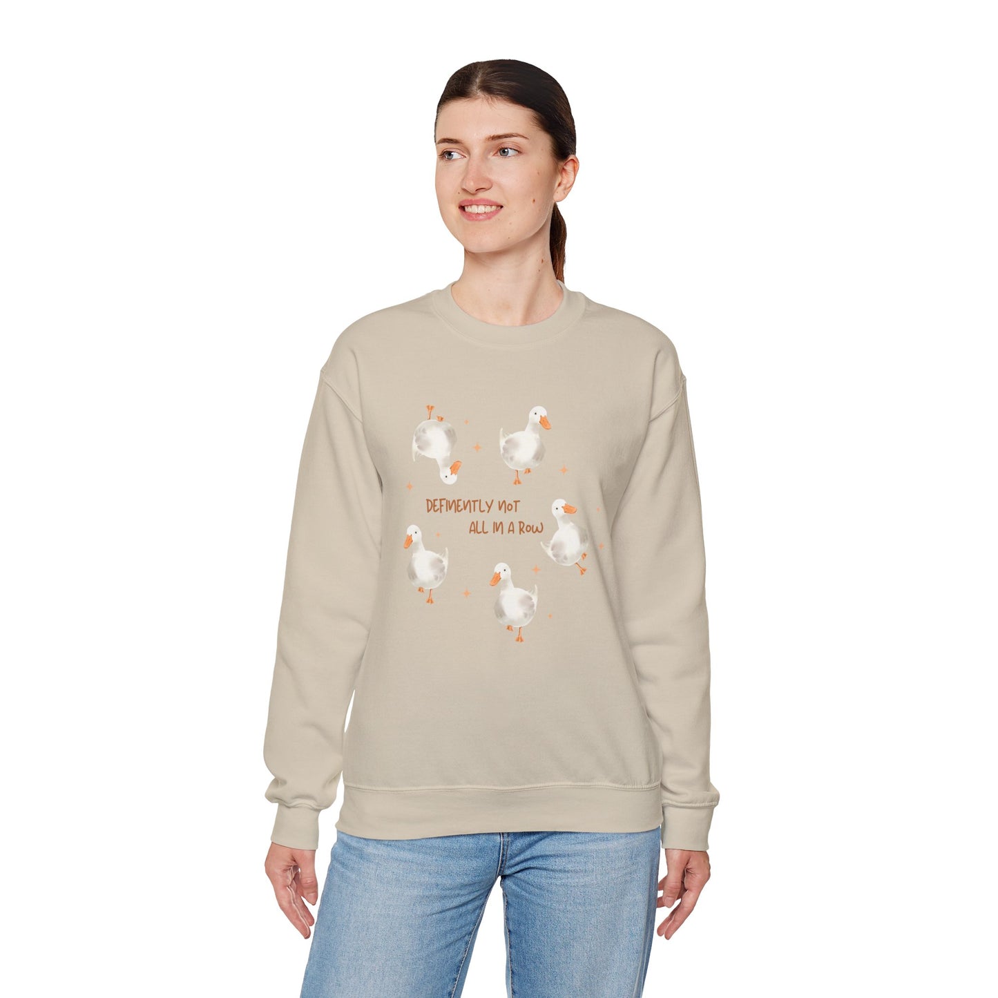 Definitively Not All in A Row Unisex Crewneck Sweatshirt