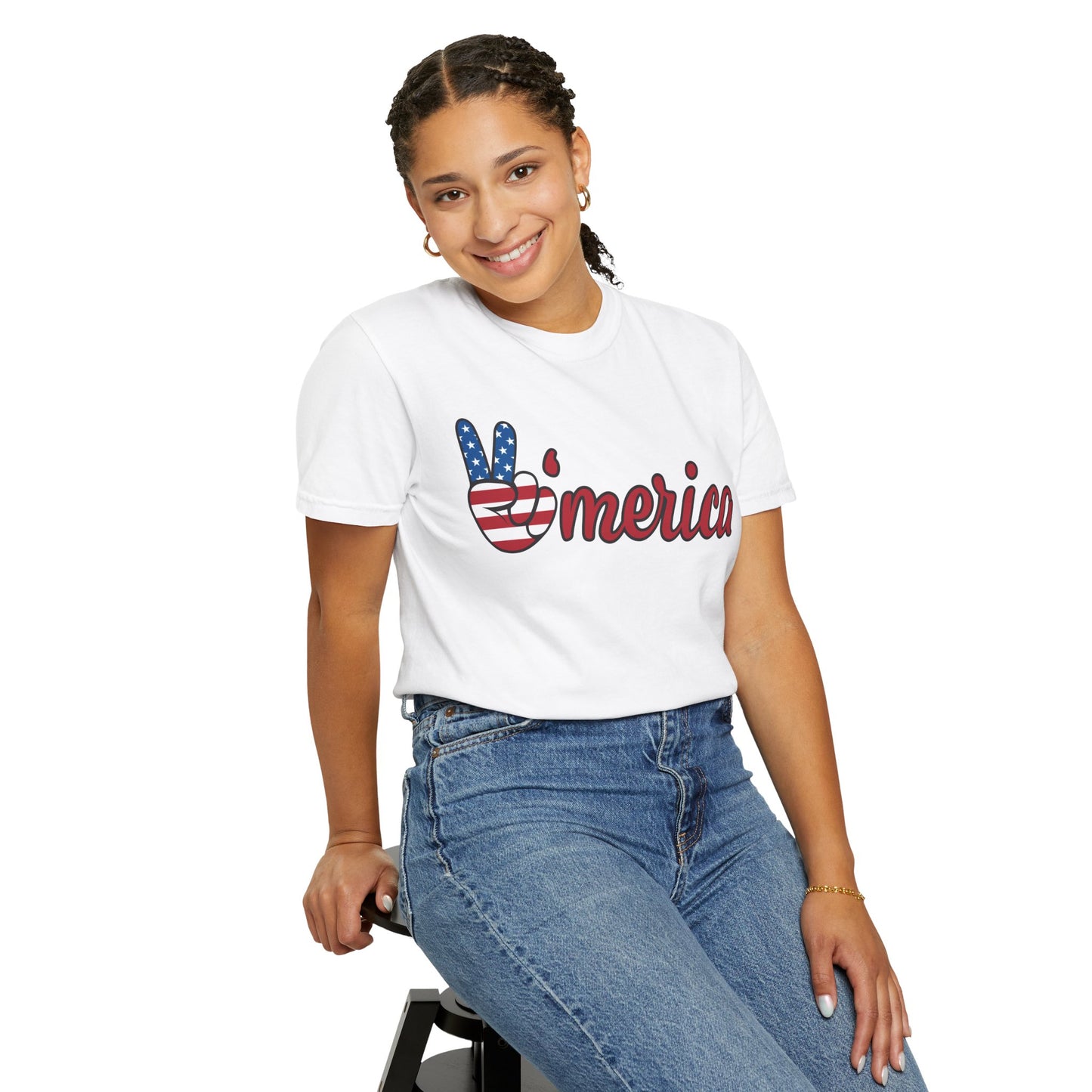 America Peace Unisex Tee - Patriotic Graphic T-Shirt