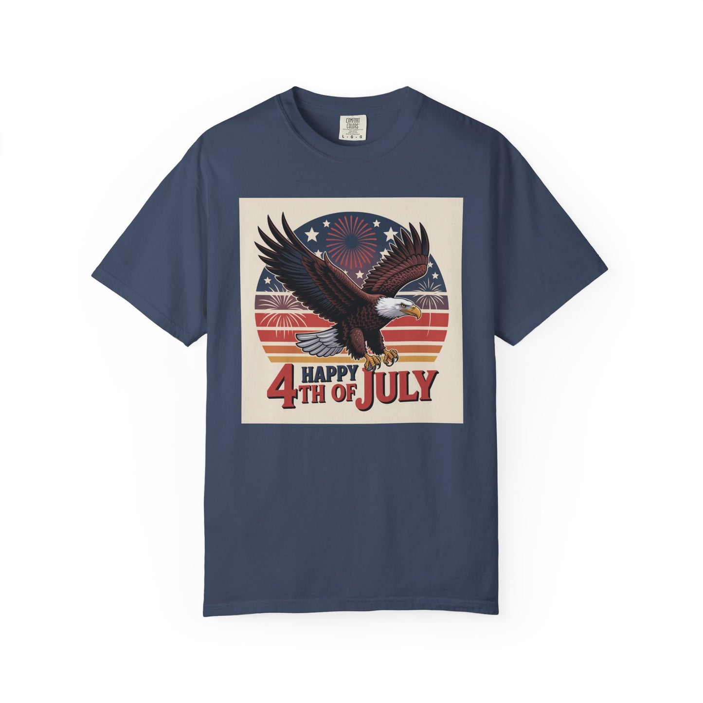 Patriotic Eagle Tee - Perfect for Independence Day, Fourth of July Celebrations, Summer Casual Wear, Unisex, Vintage Style, Gift Idea