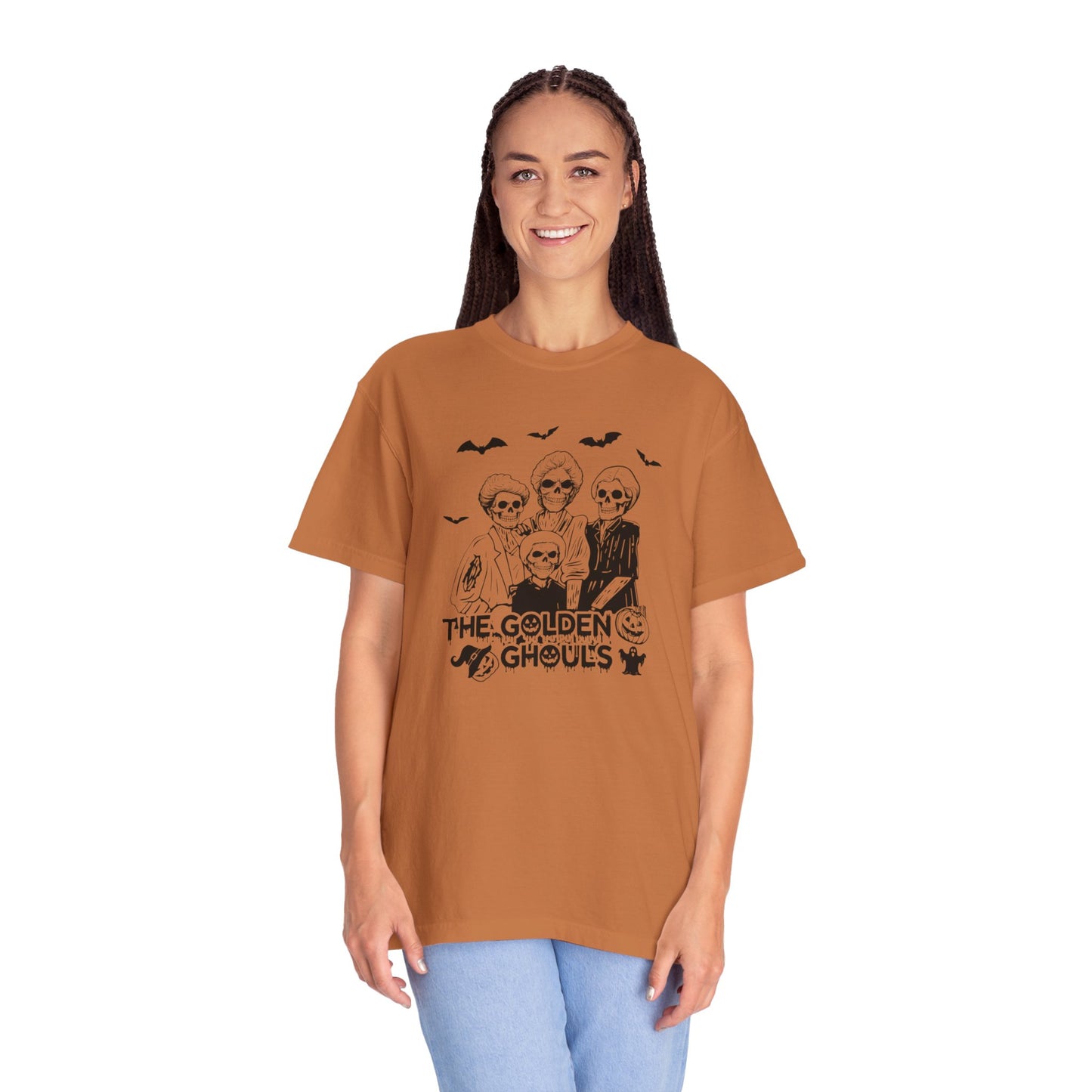 Halloween Graphic Tee, The Golden Ghouls Shirt, Spooky Unisex T-shirt, Fall Fashion, Halloween Costume Top