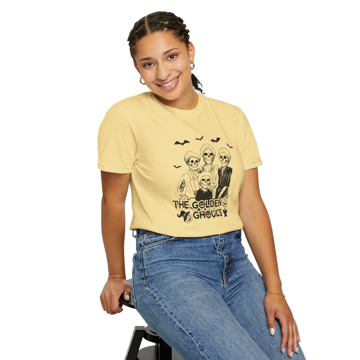 Halloween Graphic Tee, The Golden Ghouls Shirt, Spooky Unisex T-shirt, Fall Fashion, Halloween Costume Top