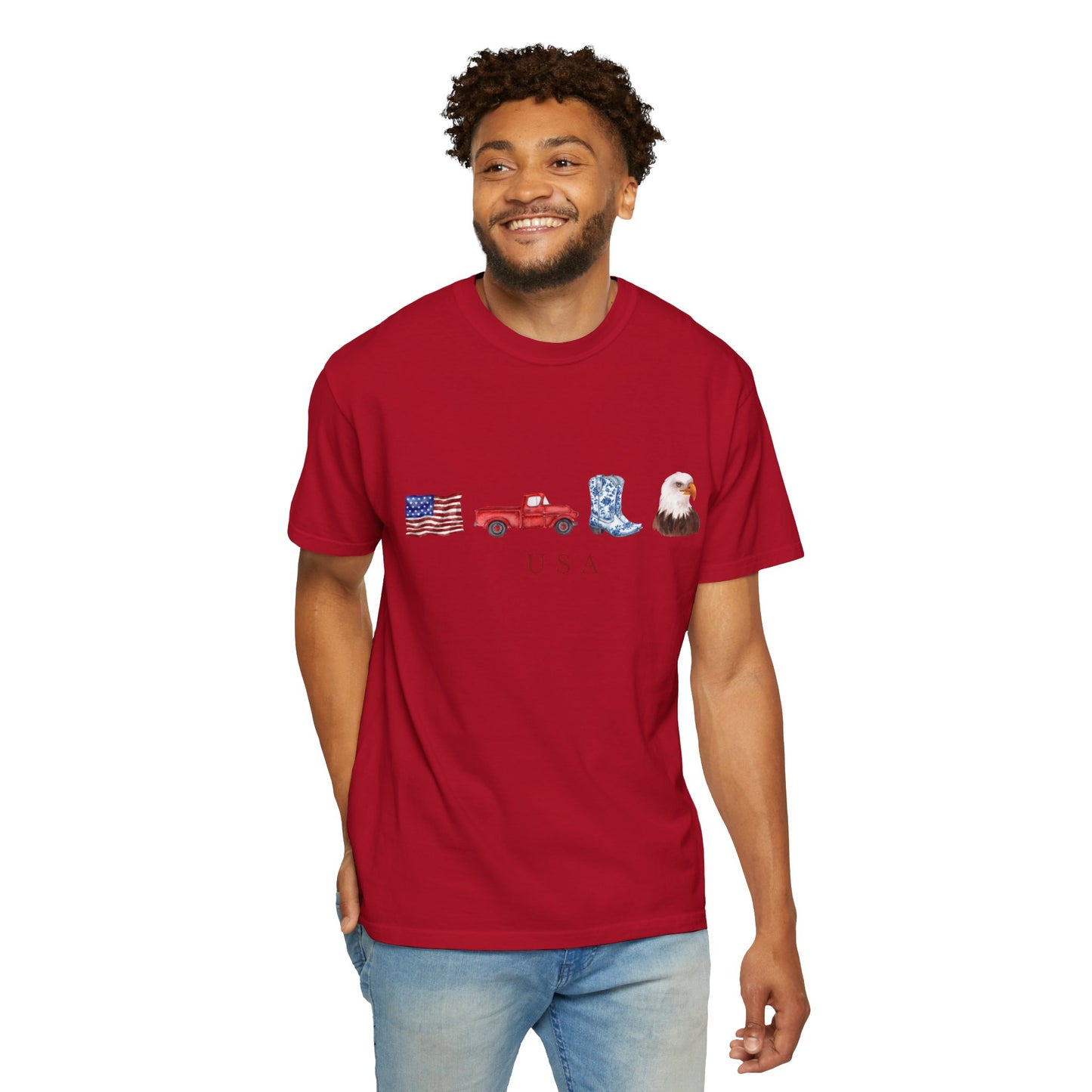T-Shirt USA Truck Boots Eagle