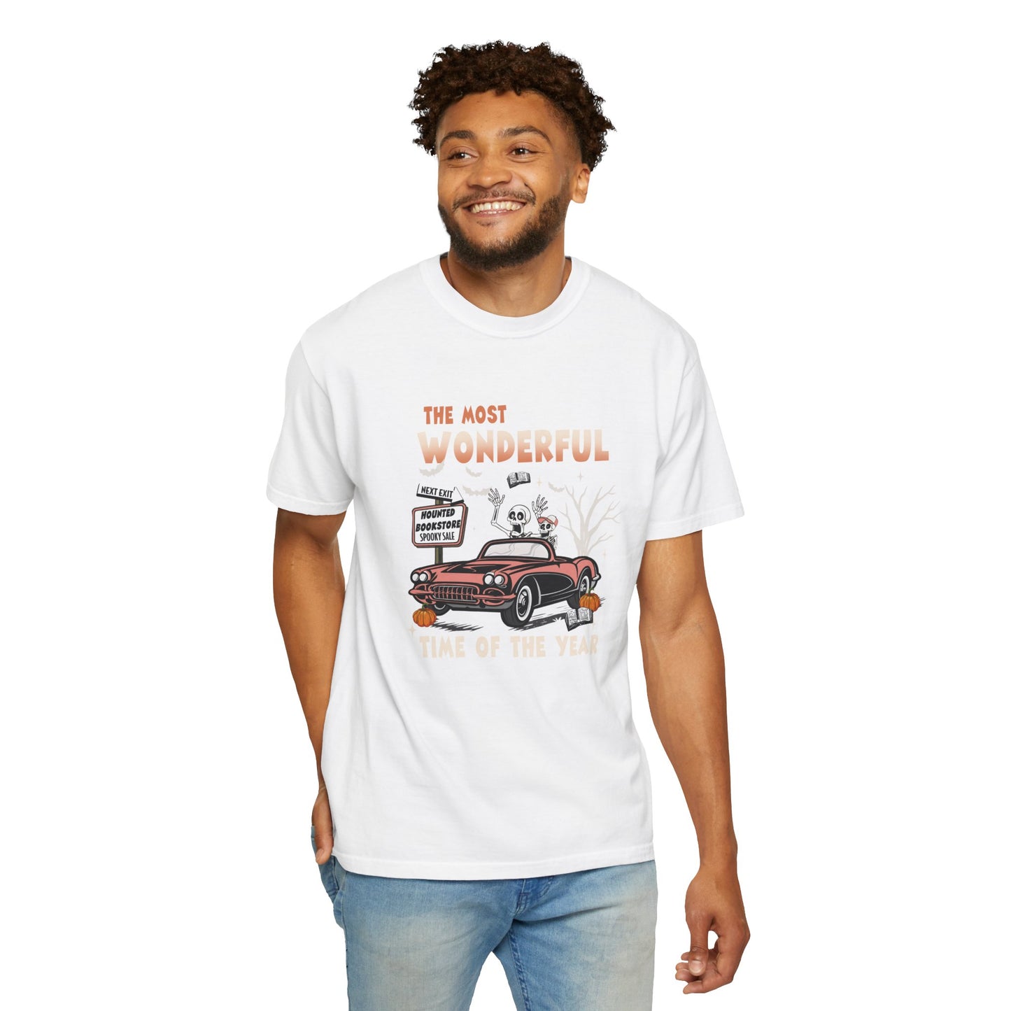 Skeletons Driving Car Halloween T-Shirt
