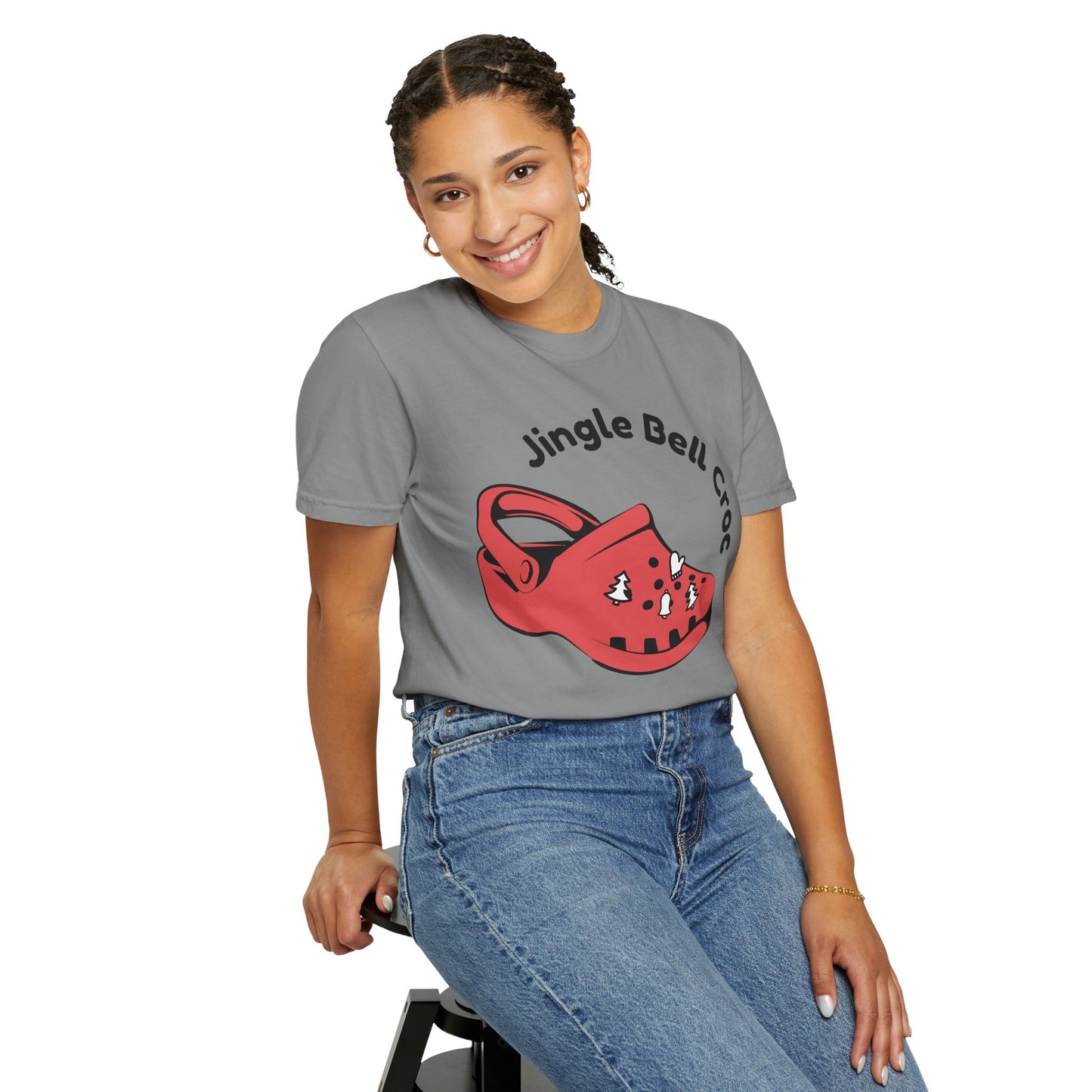Jingle Bell Croc T-Shirt - Fun Holiday Graphic Tee