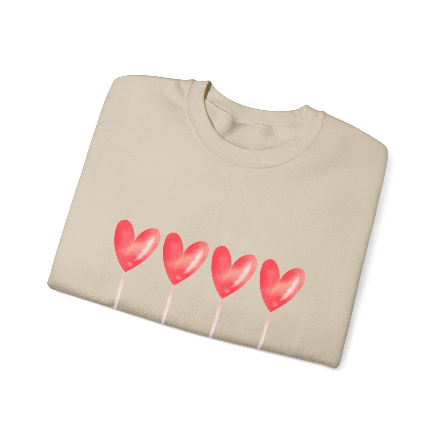 Love Hearts Crewneck Sweatshirt - Unisex Heavy Blend™