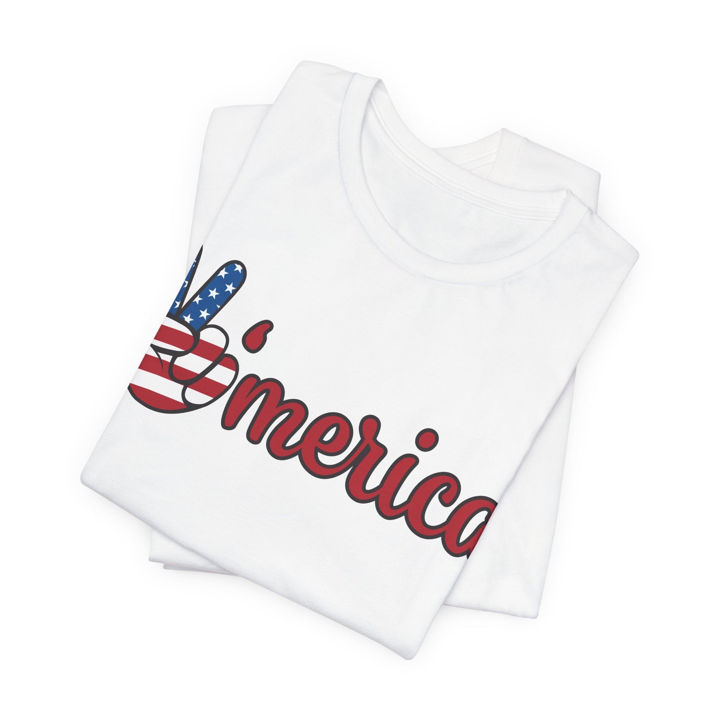 America Peace Unisex Tee - Patriotic Graphic T-Shirt