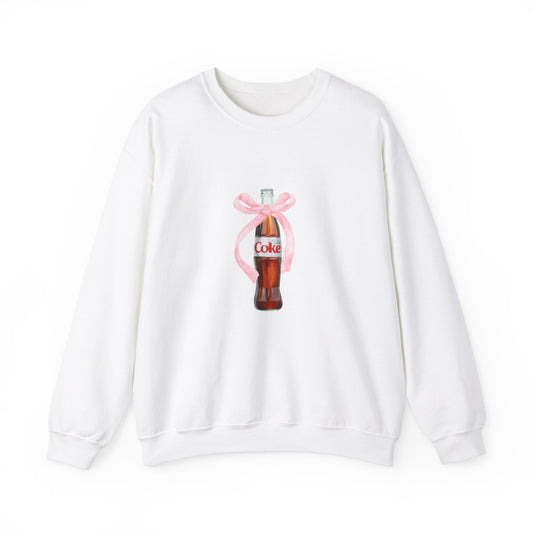 Diet Coke Ribbon Unisex Crewneck Sweatshirt - Cozy Vintage Soda Style