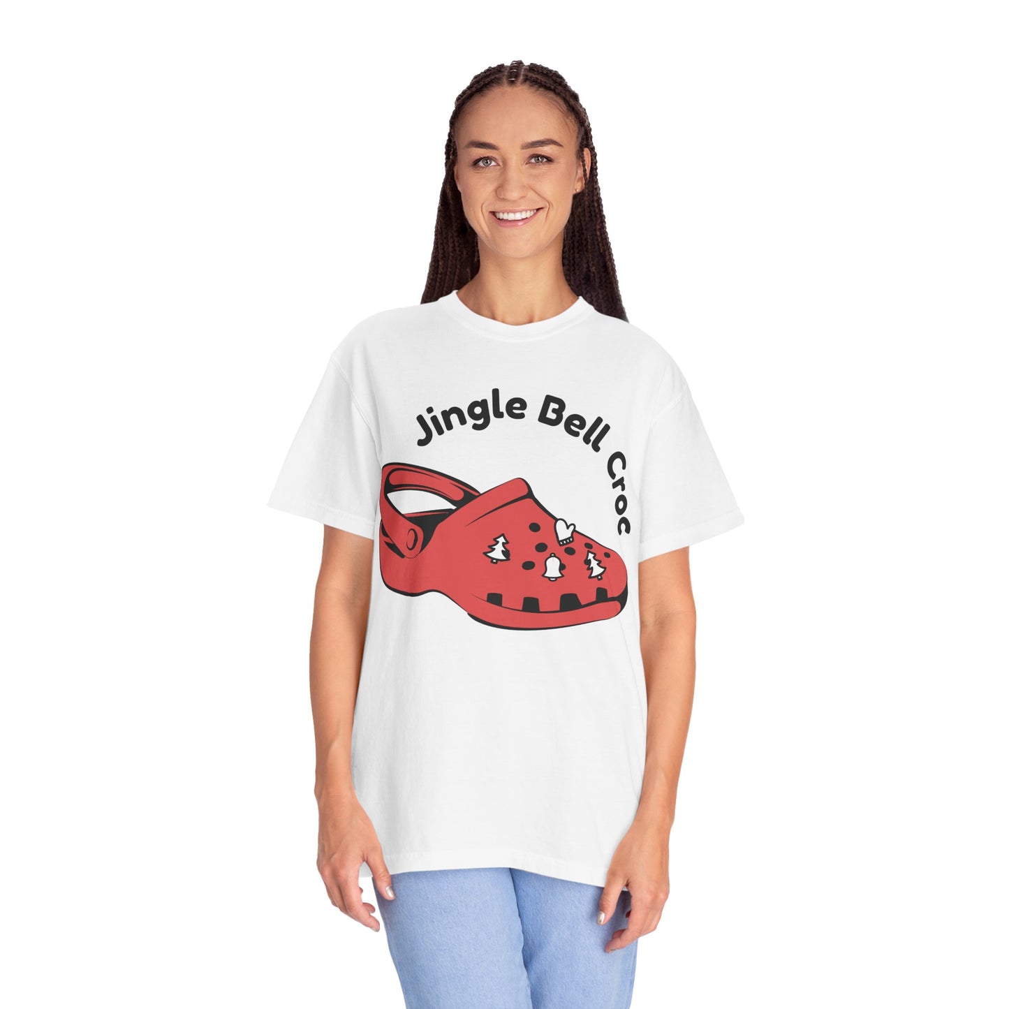 Jingle Bell Croc T-Shirt - Fun Holiday Graphic Tee