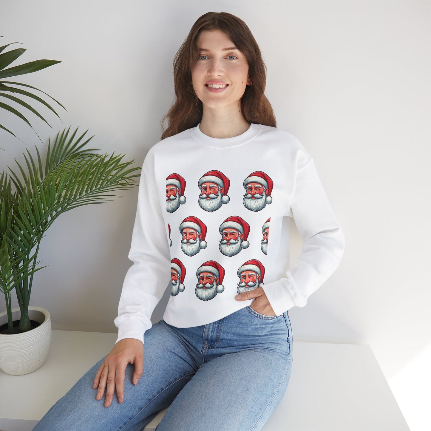 Santa Claus Winking Sweatshirt