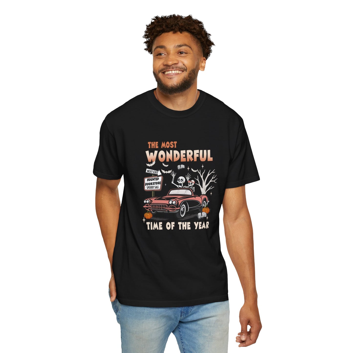 Skeletons Driving Car Halloween T-Shirt