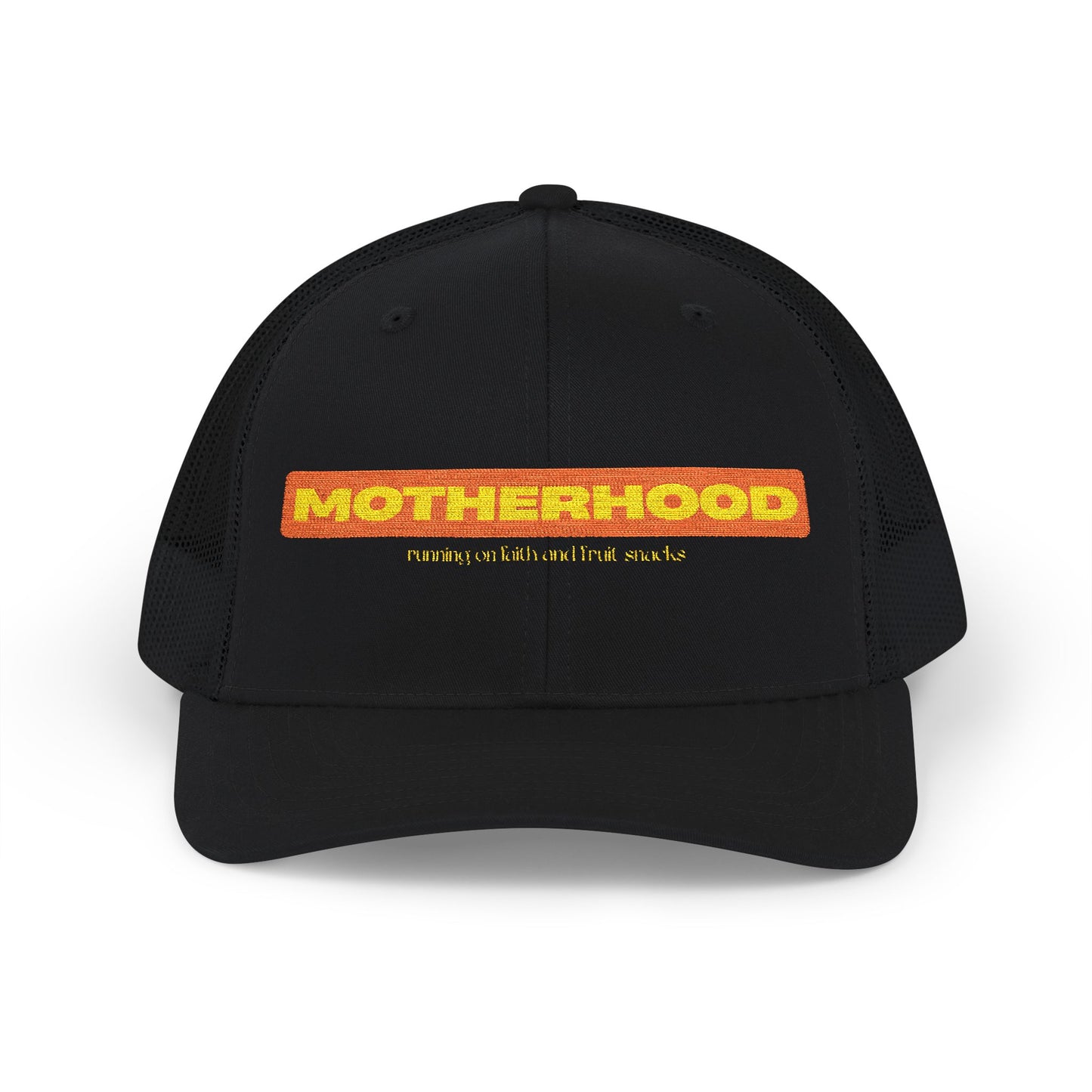 Motherhood Snapback Trucker Cap, Adjustable Hat for Moms, Gift for Mother's Day, Casual Outdoor Accessory, Trendy Cap