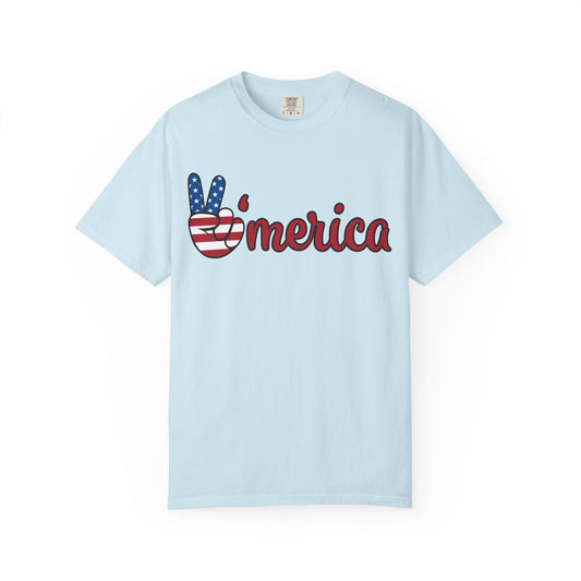 America Peace Unisex Tee - Patriotic Graphic T-Shirt