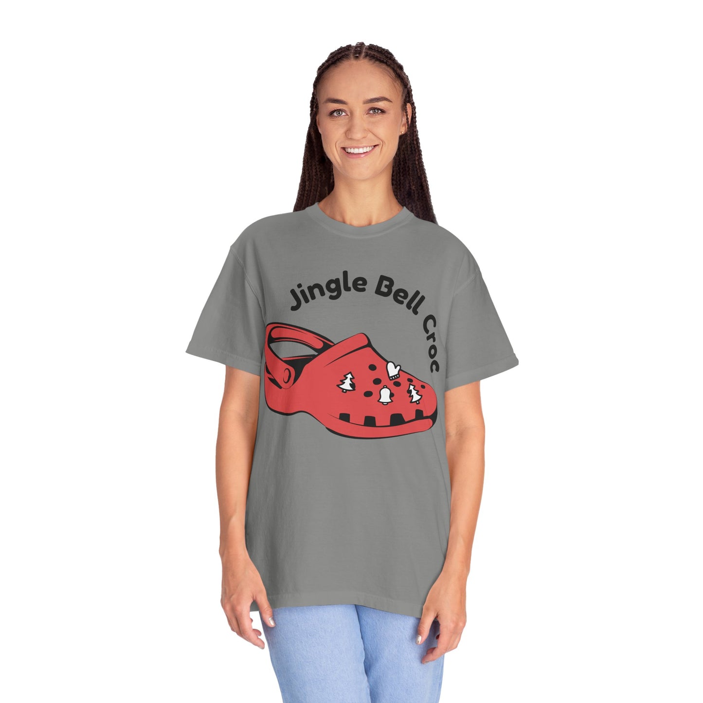 Jingle Bell Croc T-Shirt - Fun Holiday Graphic Tee