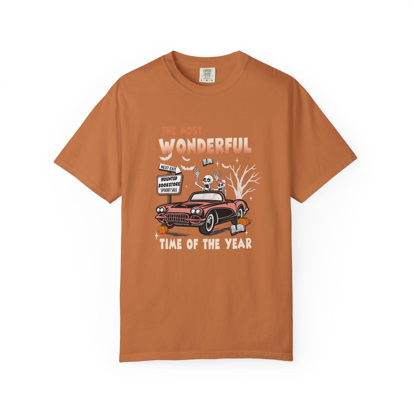 Skeletons Driving Car Halloween T-Shirt