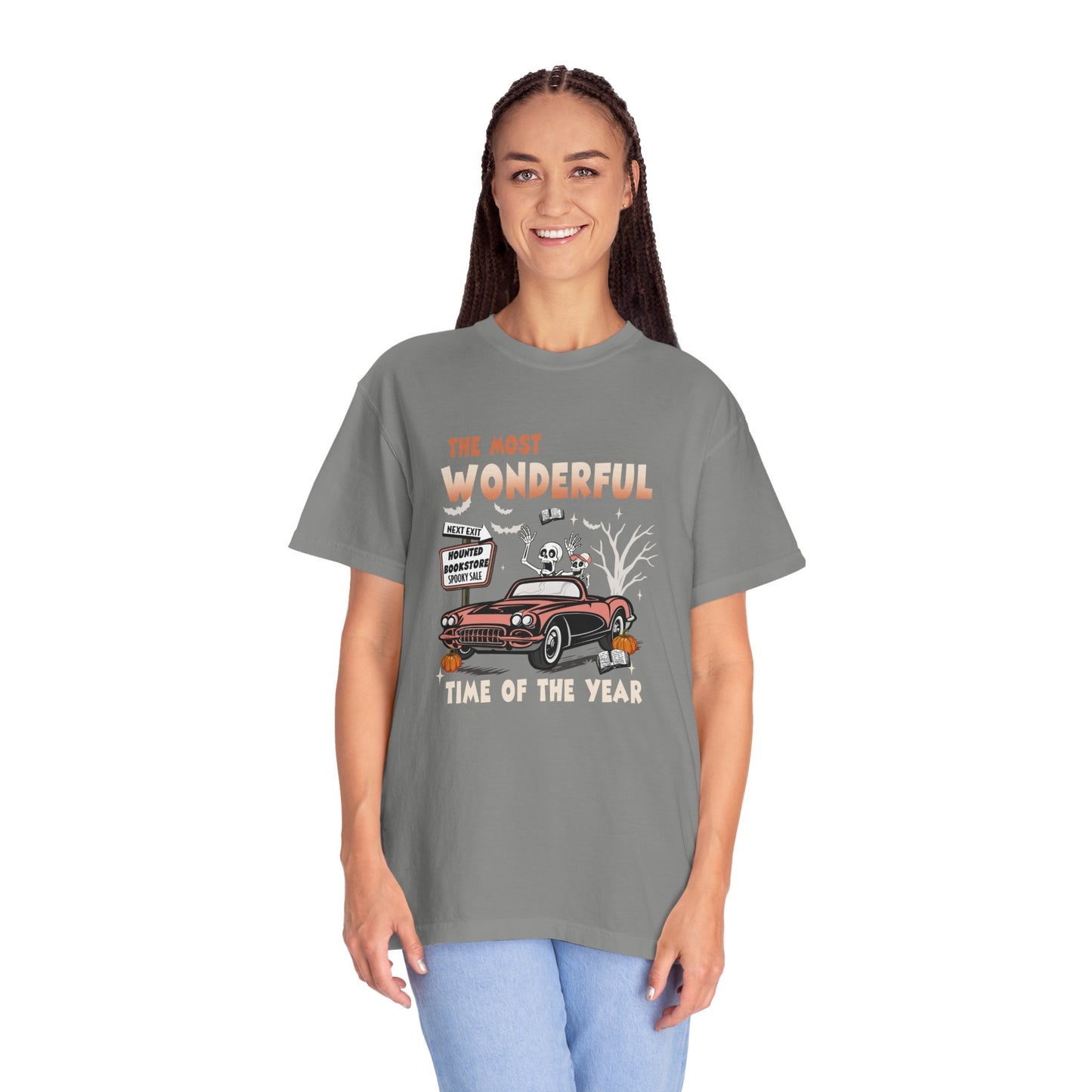 Skeletons Driving Car Halloween T-Shirt