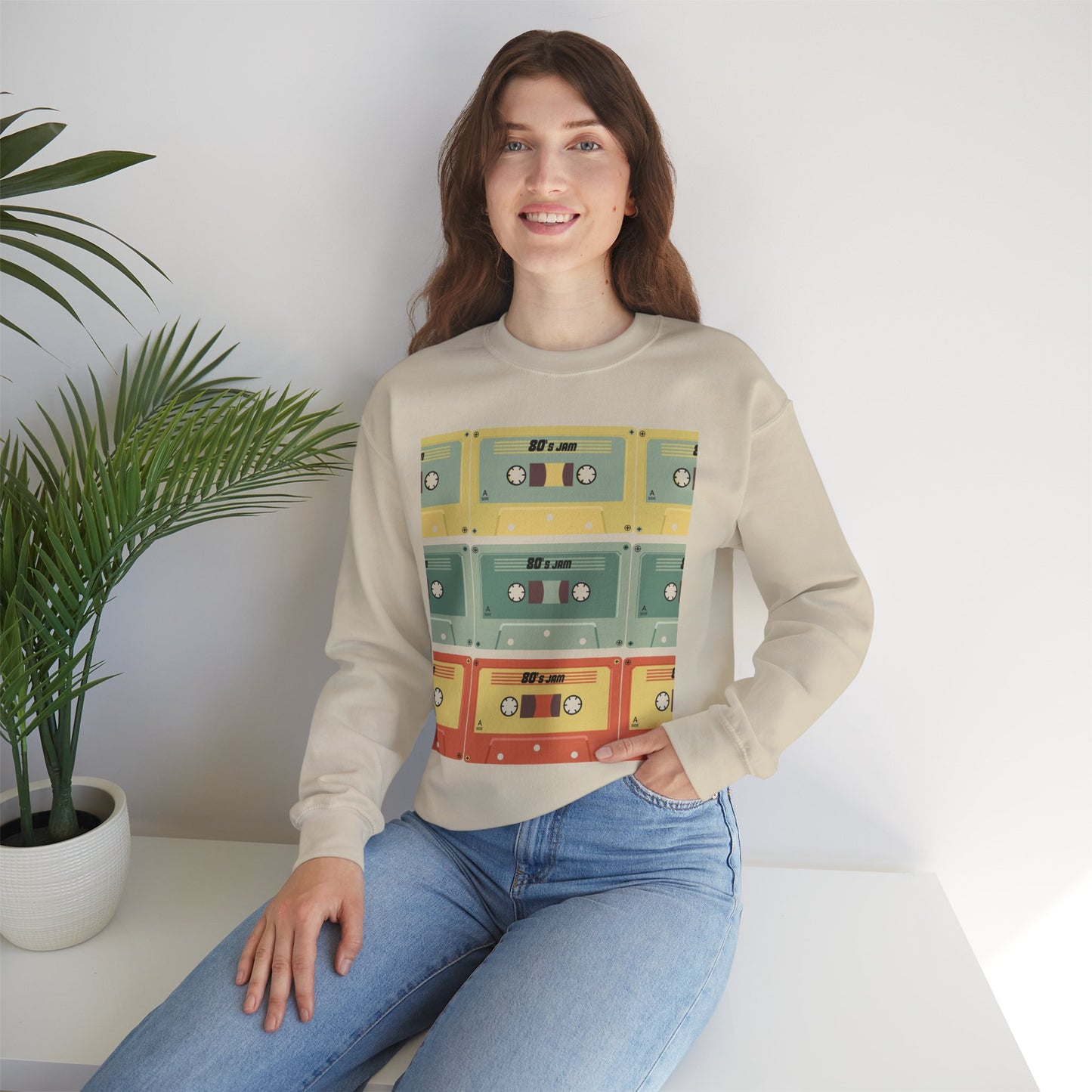 Vintage Cassette Tape Unisex Heavy Blend™ Crewneck Sweatshirt